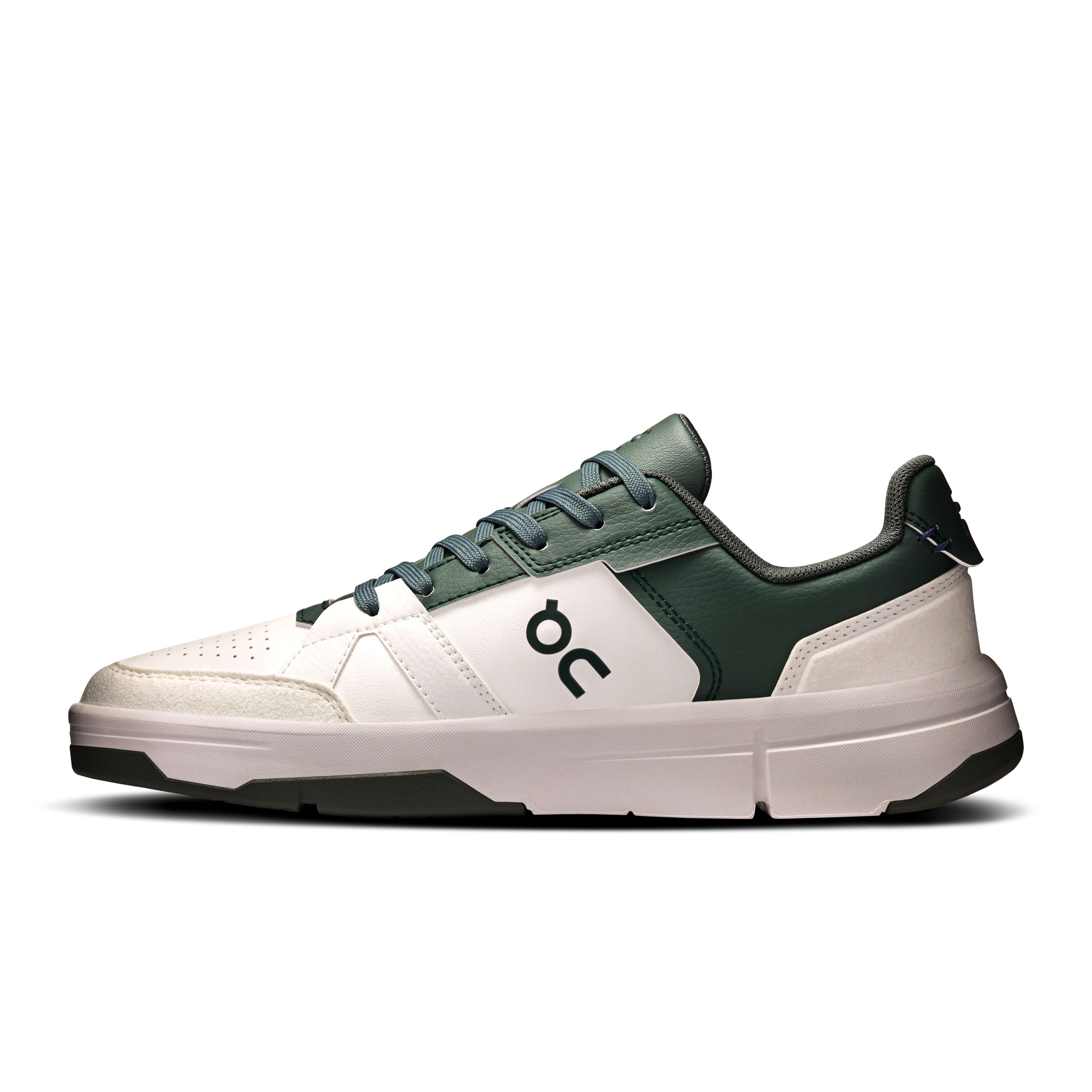 On THE ROGER Clubhouse White & Olive Women Tennis Shoes