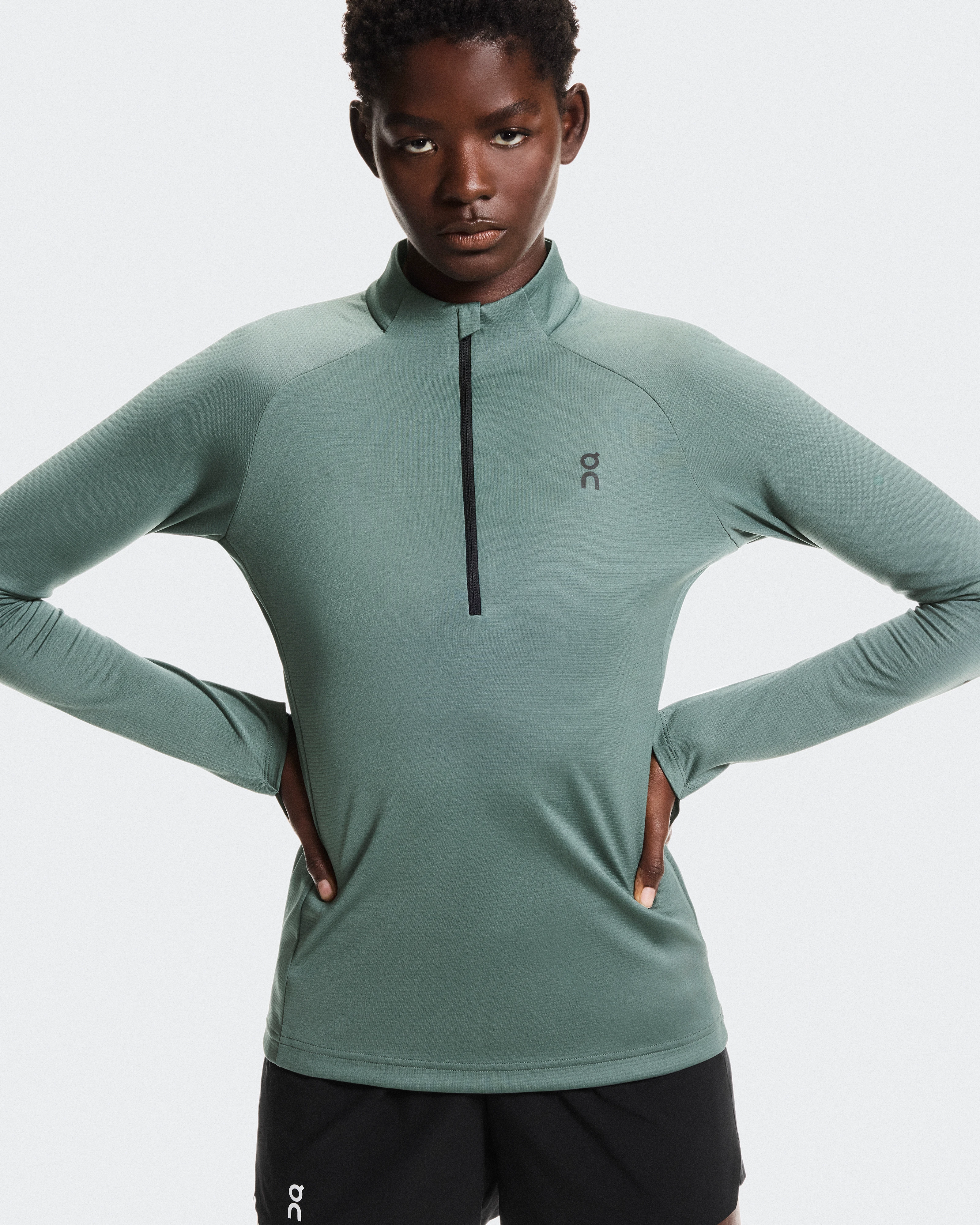 On Climate Shirt Olive Women Hoodies and sweatshirts