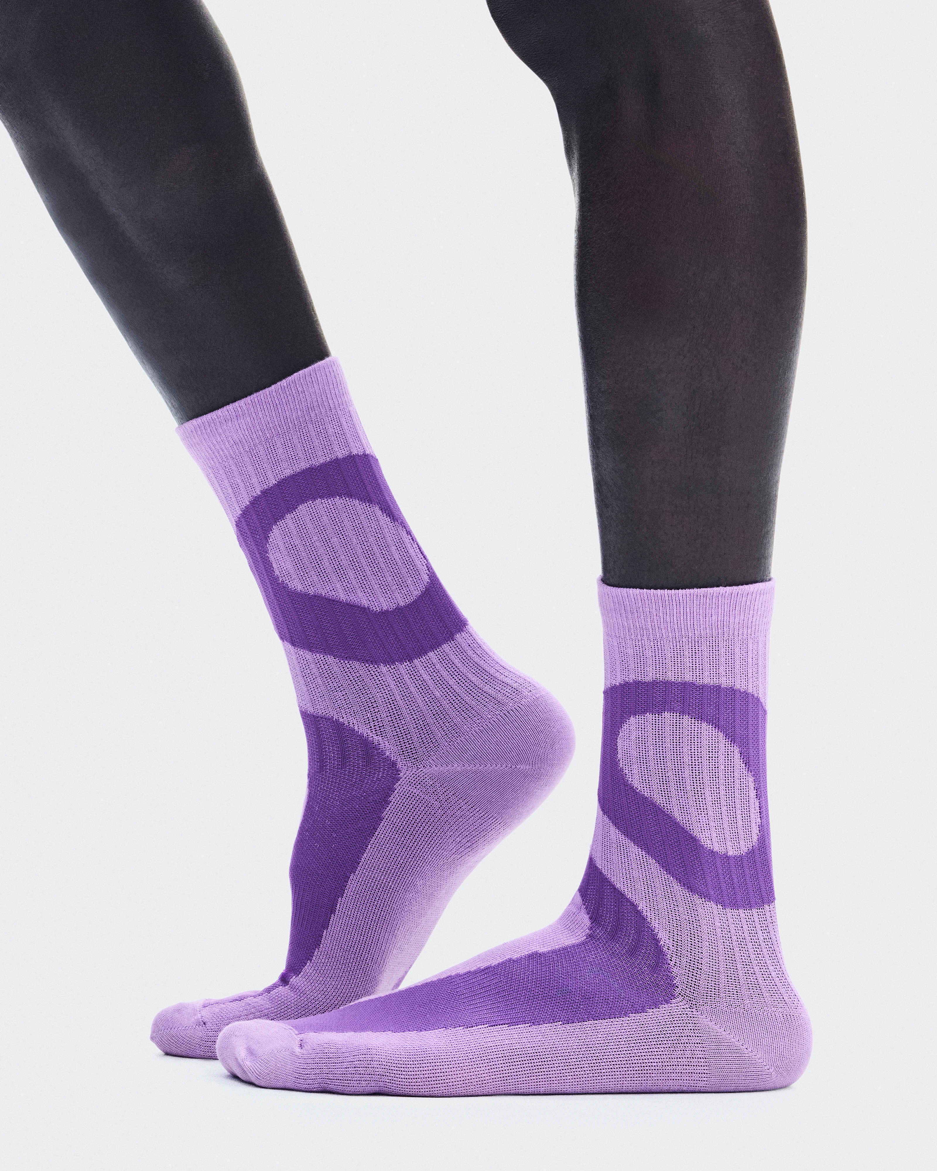 On Liquid Logo Sock High 2P Aconite & Endive Unisex Socken