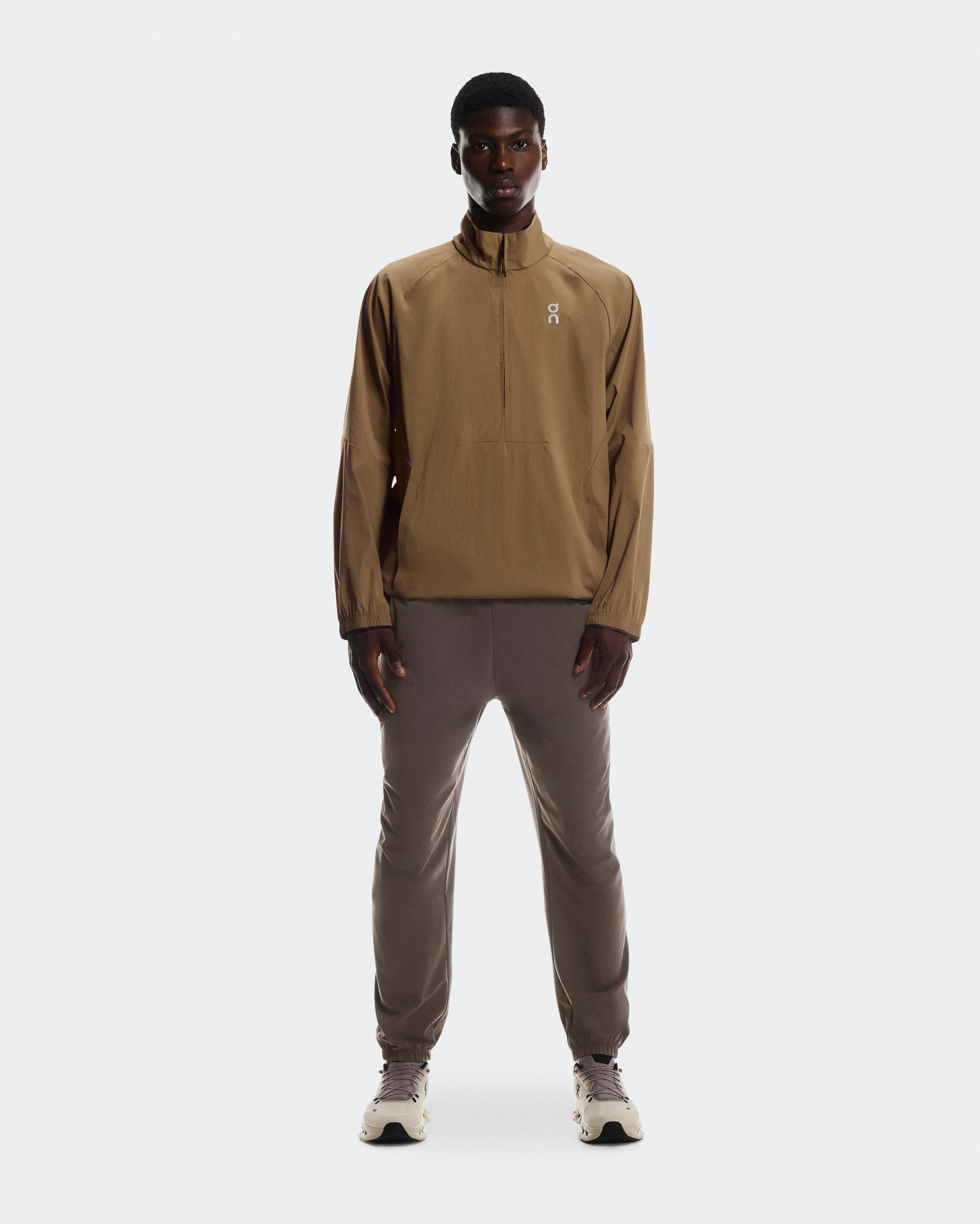 On All-Day 1/2 Zip Jacket Nutmeg Masculino Jaquetas
