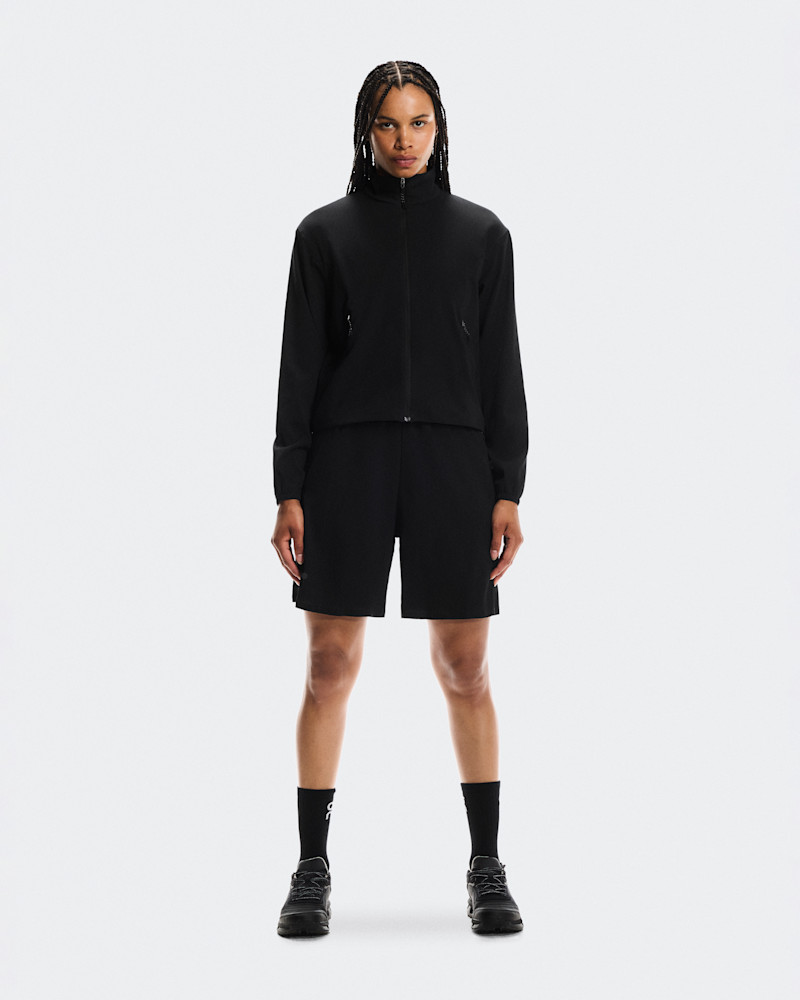 On Women's Track Jacket in Black, Size: Large, Polyester