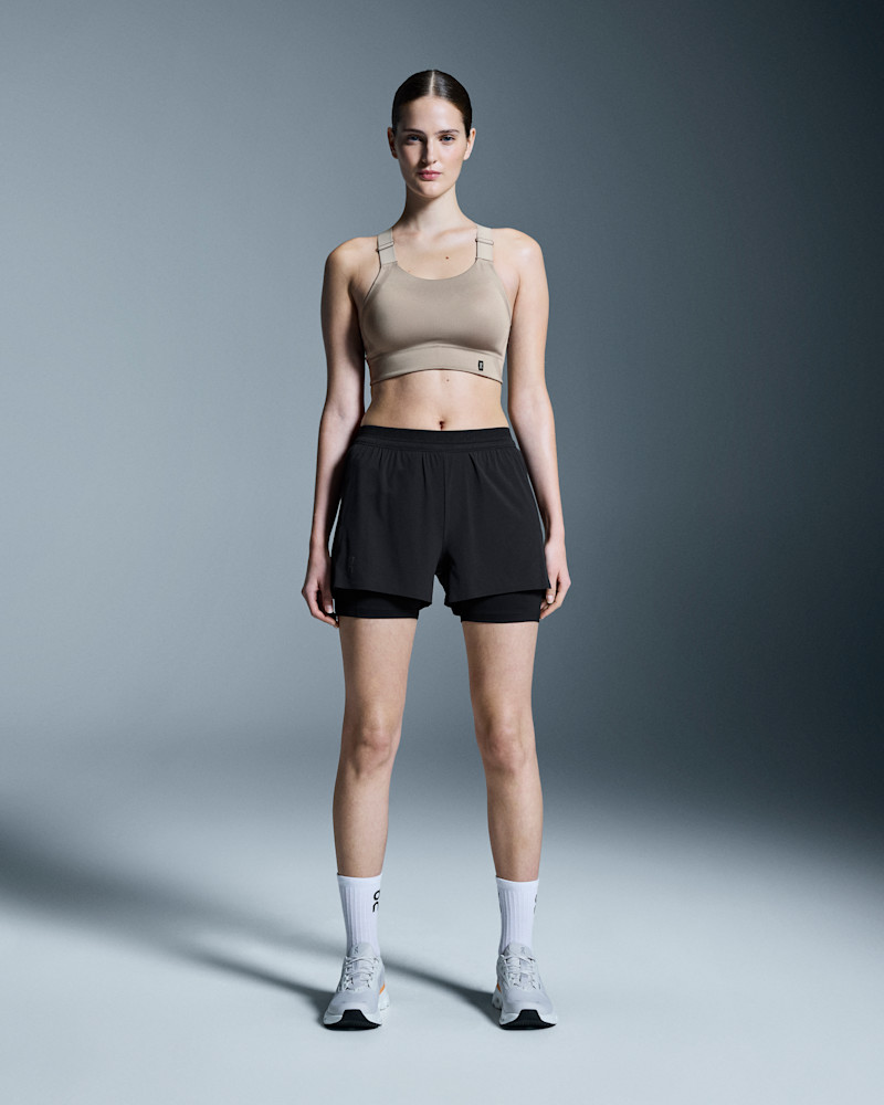 On 3" Performance 2/1 Shorts für Frauen in Black, Größe: Medium, Polyamide Polyester