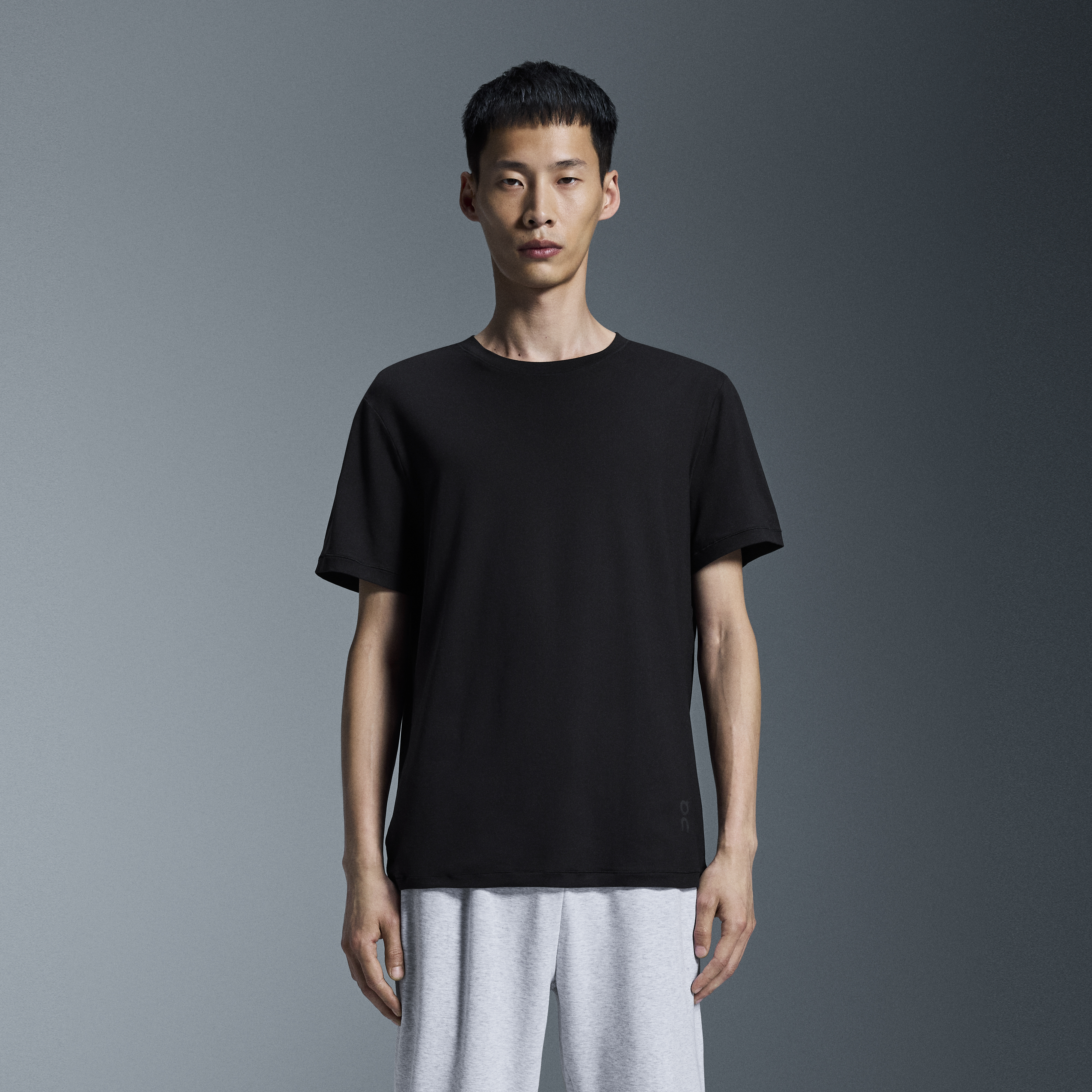 Studio-T Short-Sleeve Shirt in Black