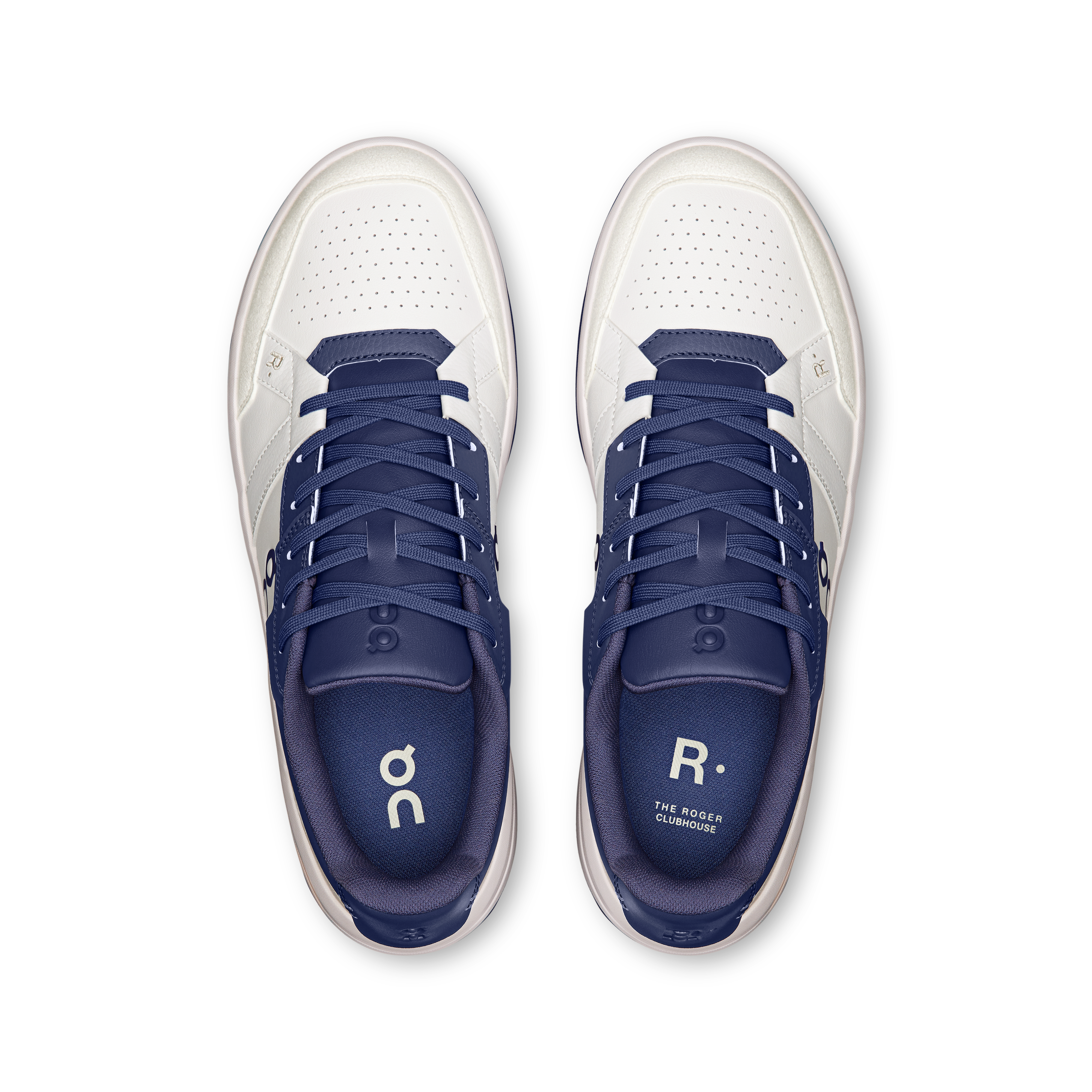 On THE ROGER Clubhouse White & Acai Men Tennis Shoes
