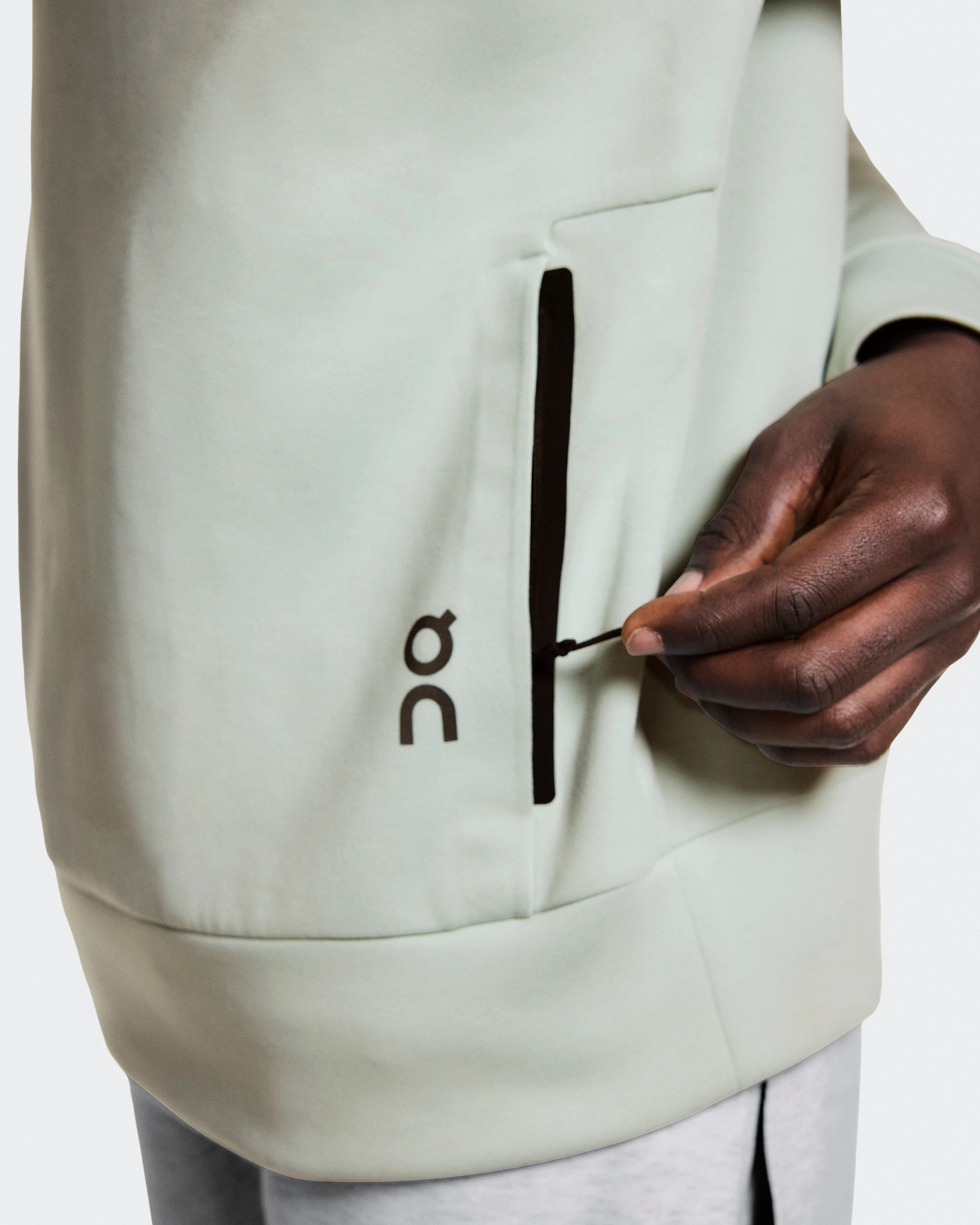 On Focus Tech Crew Mineral Homme Sweats à capuche et sweats