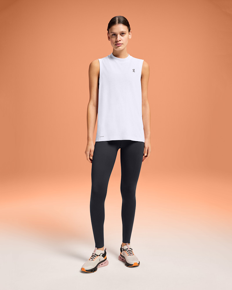 On Women's Active Tank Top in White, Size: Large