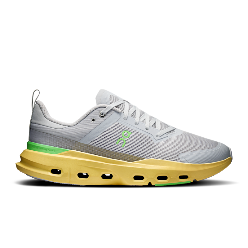 On Men's Cloudpulse Next Shoe in Glacier/Honeydew, Size: 8, Recycled Polyester