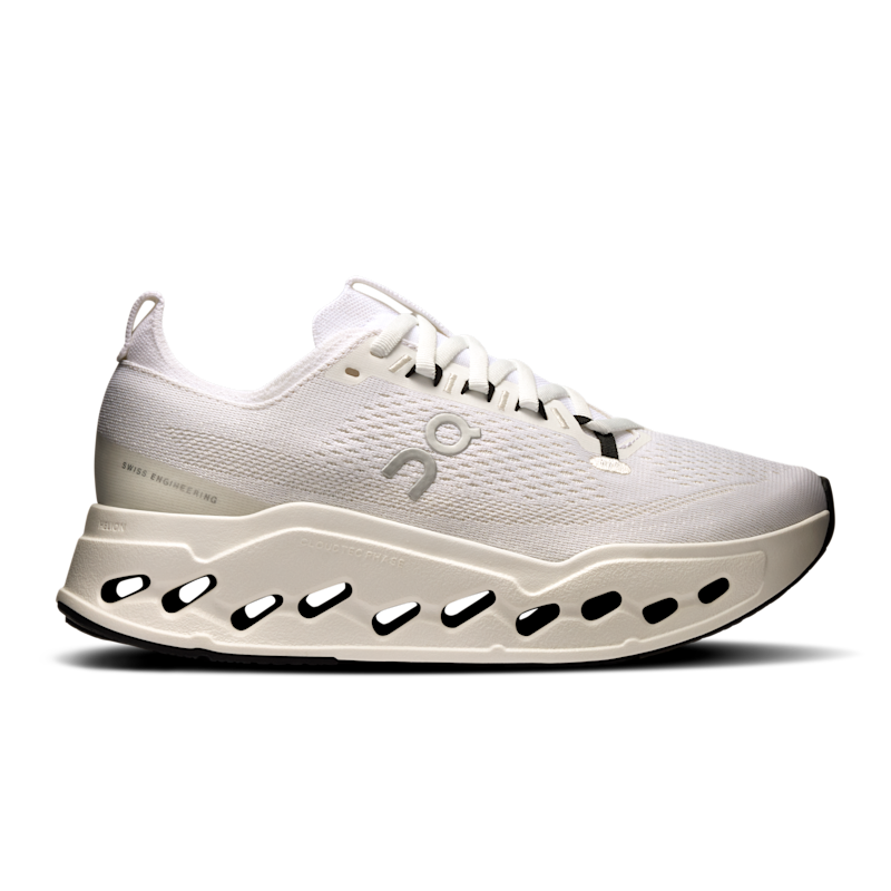 On Cloudsurfer Max Zapatillas de Running para Asfalto Mujer en White/White, Talla: 38, Polyester ️