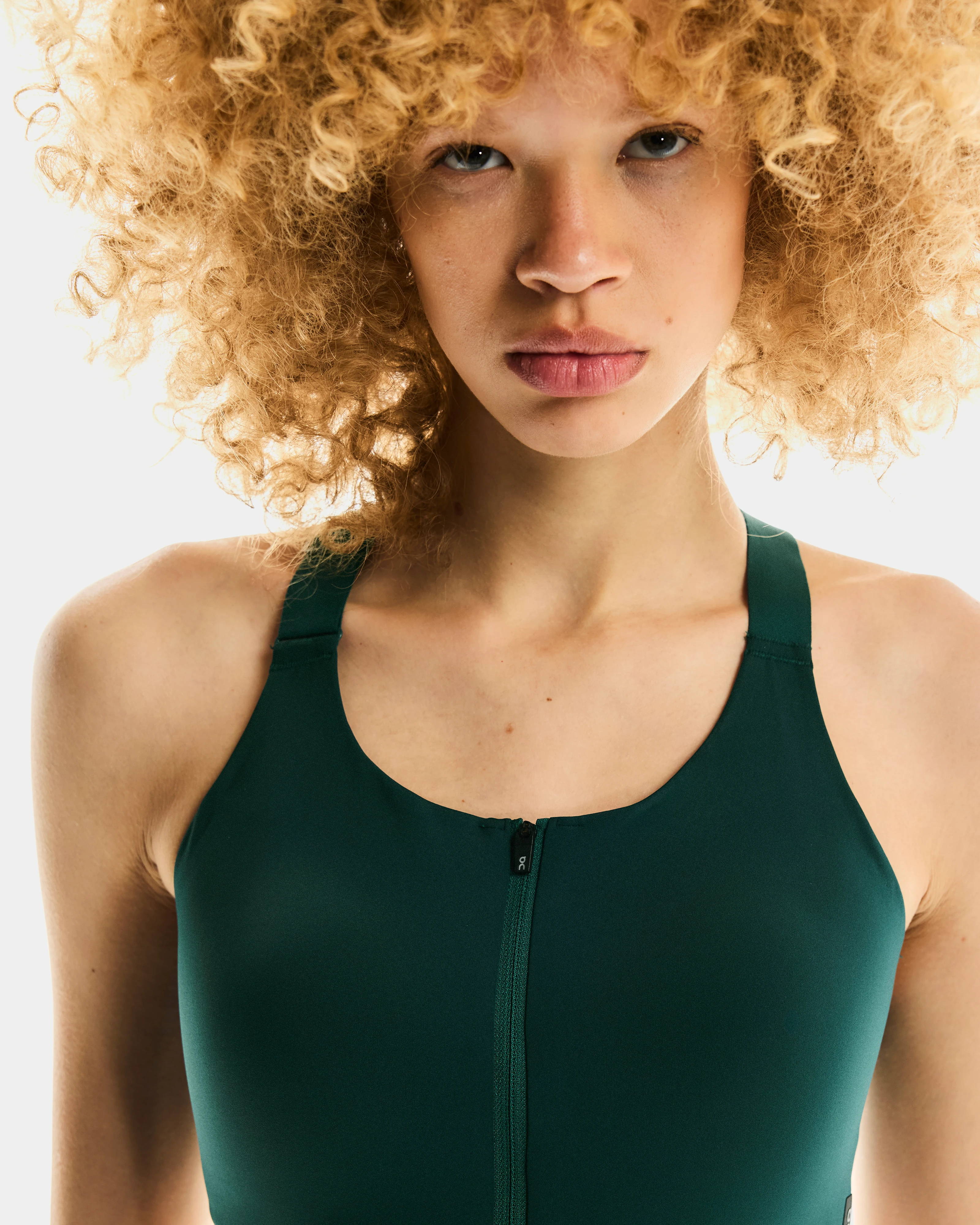 On Endurance Bra Zip Spirulina Women Bras