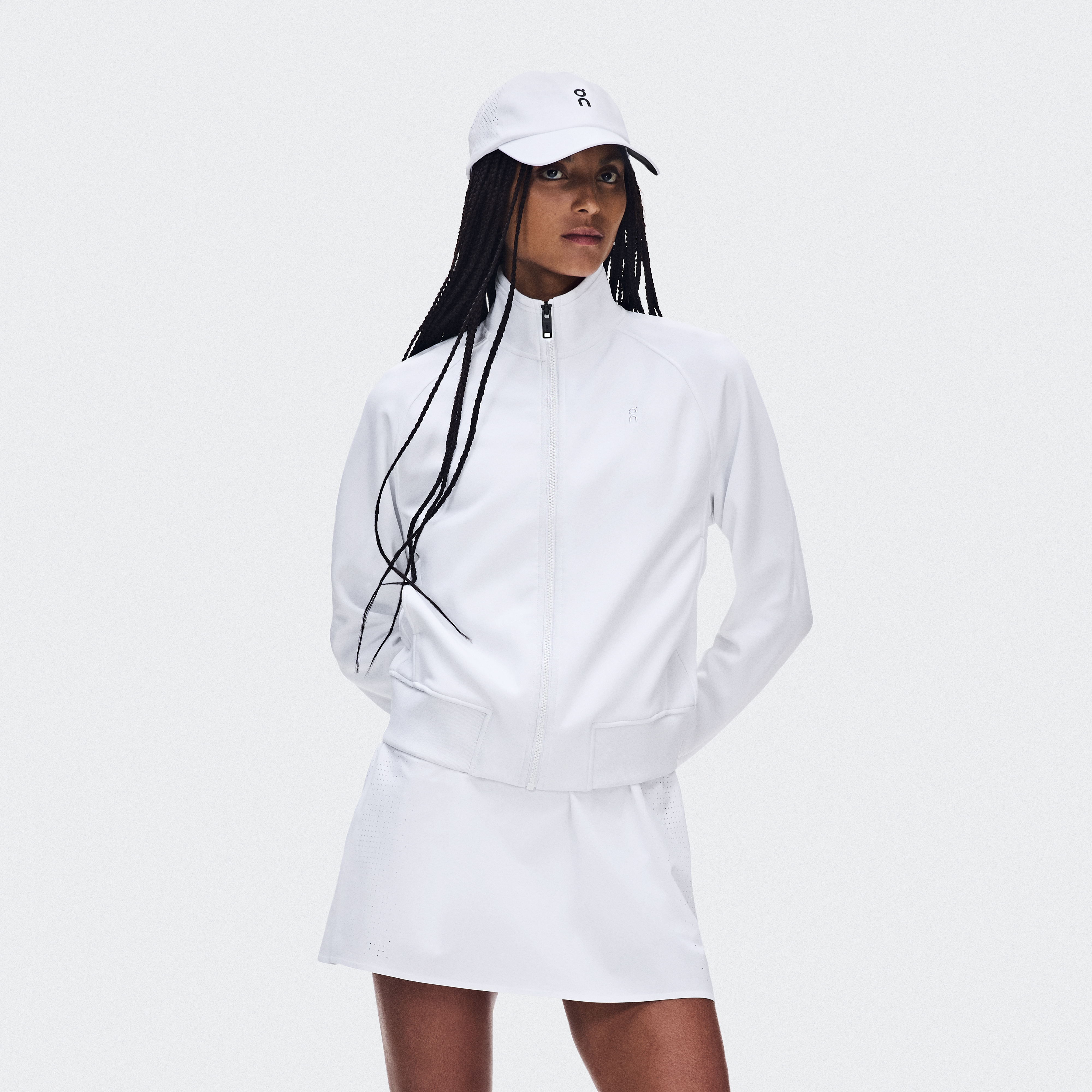 Courtside Full Zip LDN in White