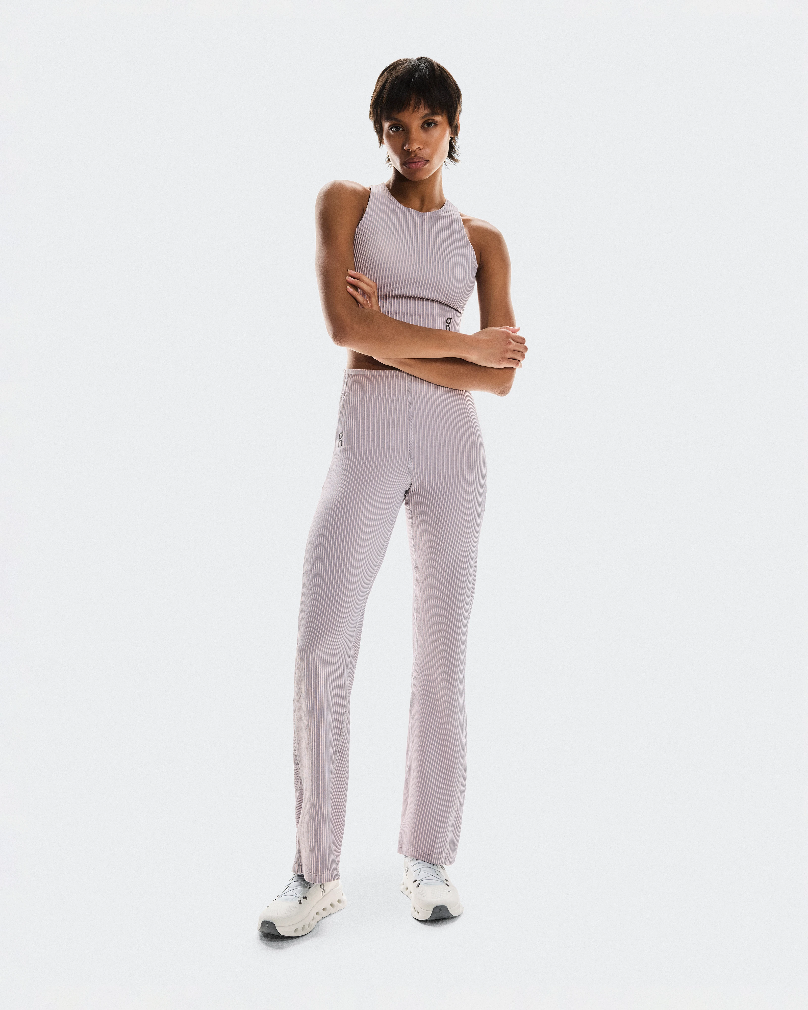 On All-Day Ribbed Pants Orchid & Lilac Women Pants