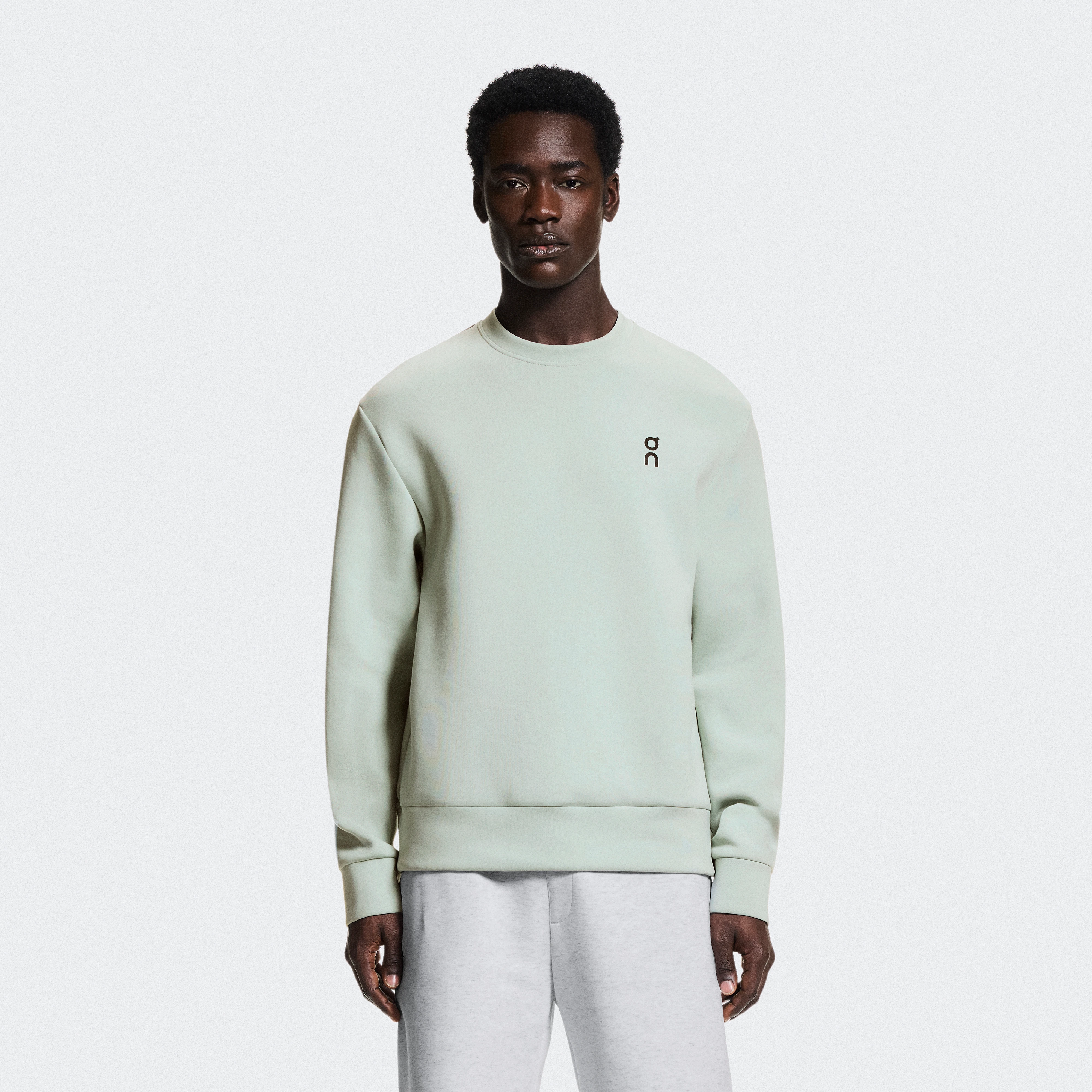 On Focus Tech Crew Green Men Men – All-day wear, travel, training Hoodies and sweatshirts