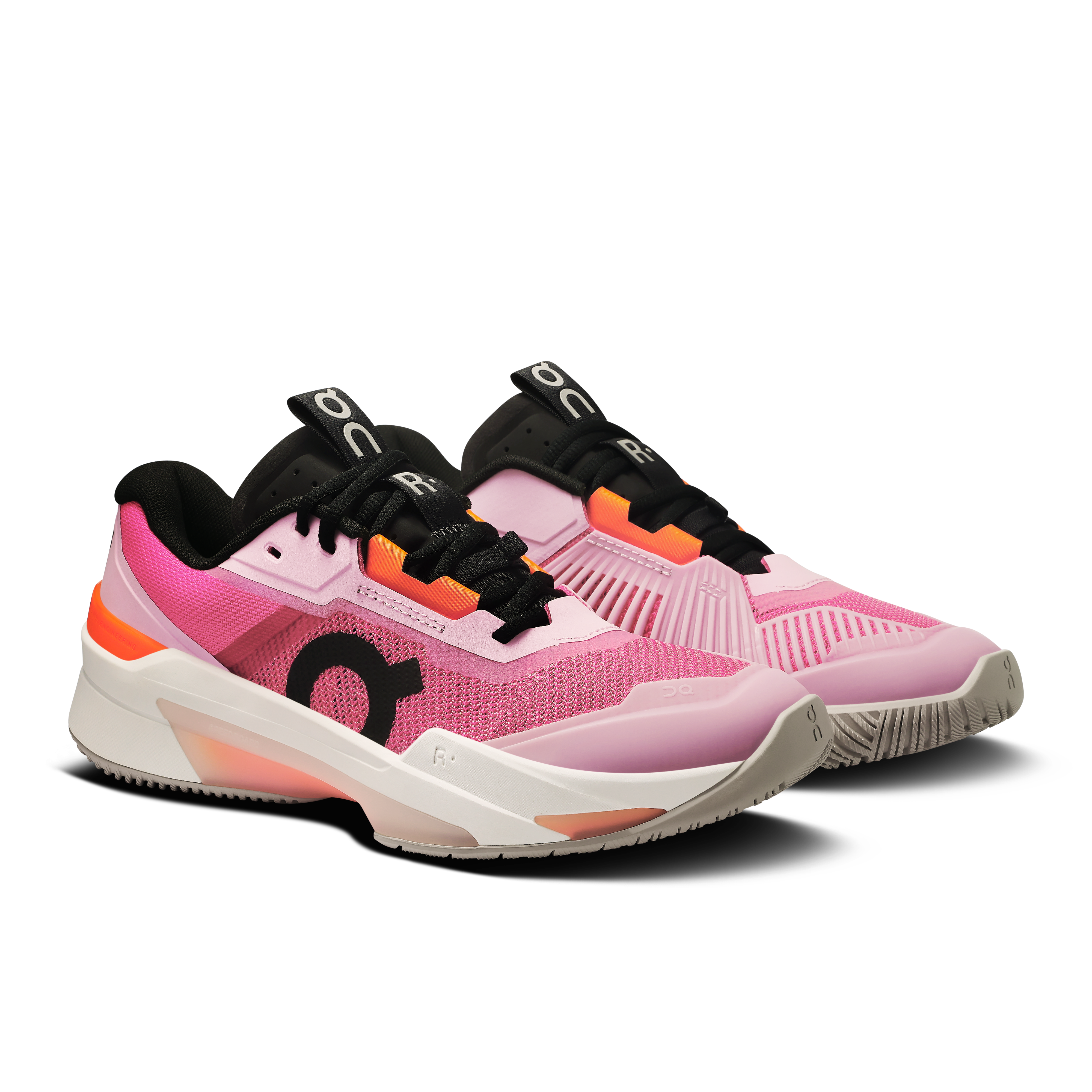 On THE ROGER Pro Fire Pink & Flame Damen Tennis Schuhe