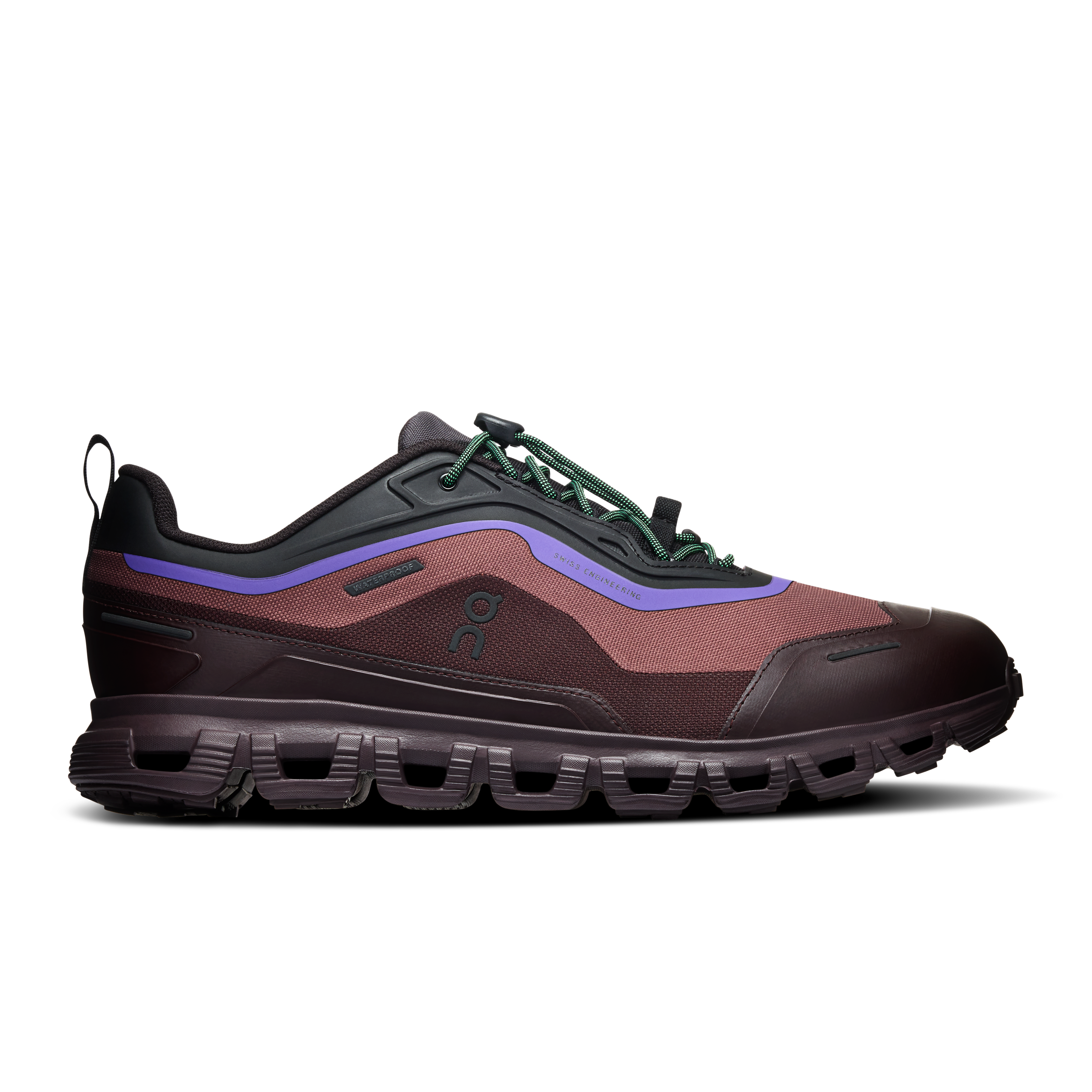 Cloud 6 Geo Waterproof Lifestyle Shoe in Black/Tyrian