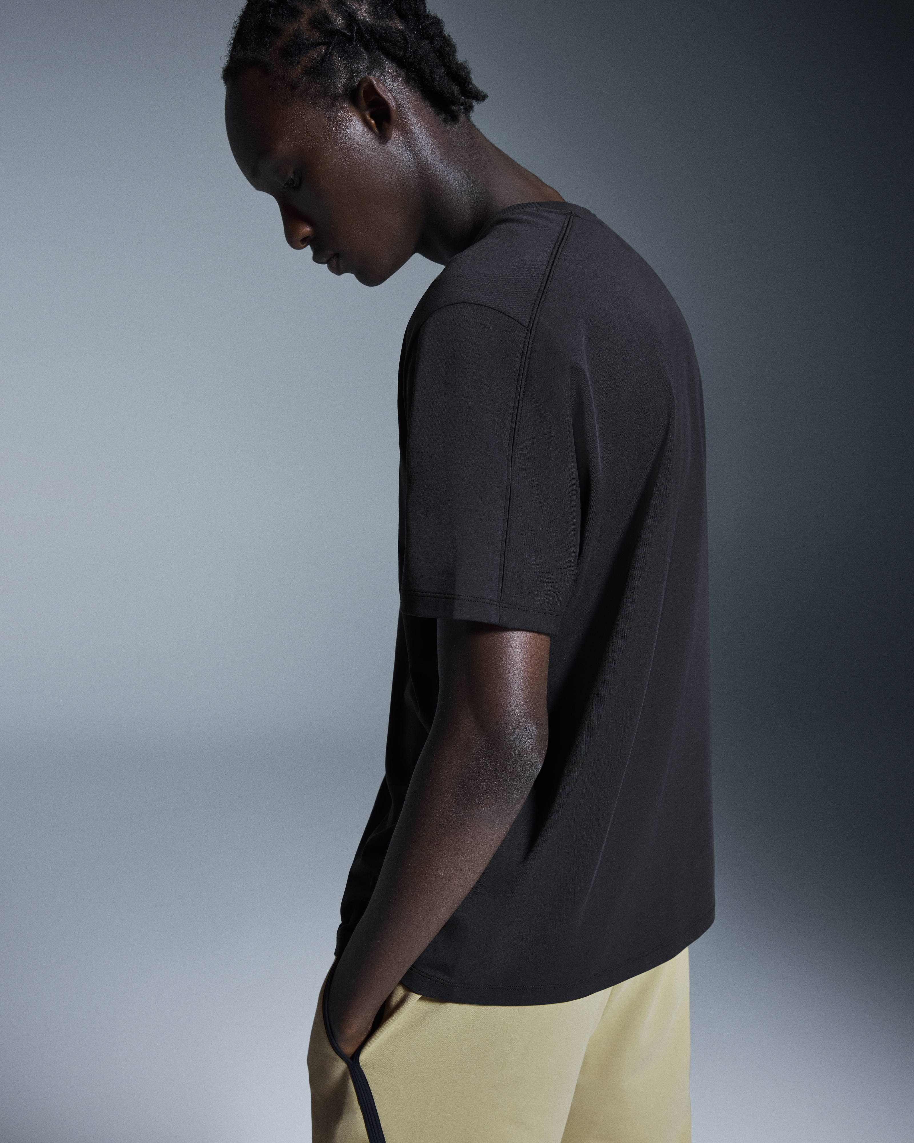 Tシャツ・カットソー ROTATE FW25 'Wrap Cotton' shirt (114546400 400) Men's Focus-T | Black | On Japan