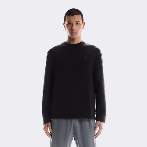 Focus Tech Crew Hoodie in Black