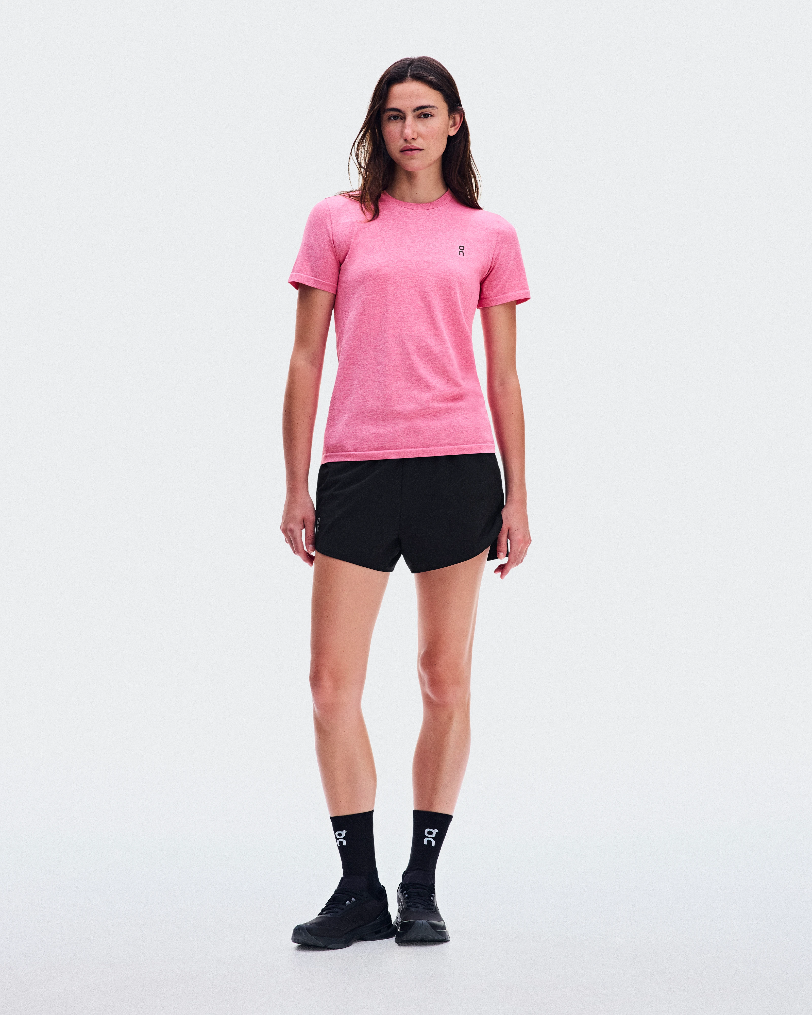 On Train Flex-T Bubblegum Heather Mujer Camisetas