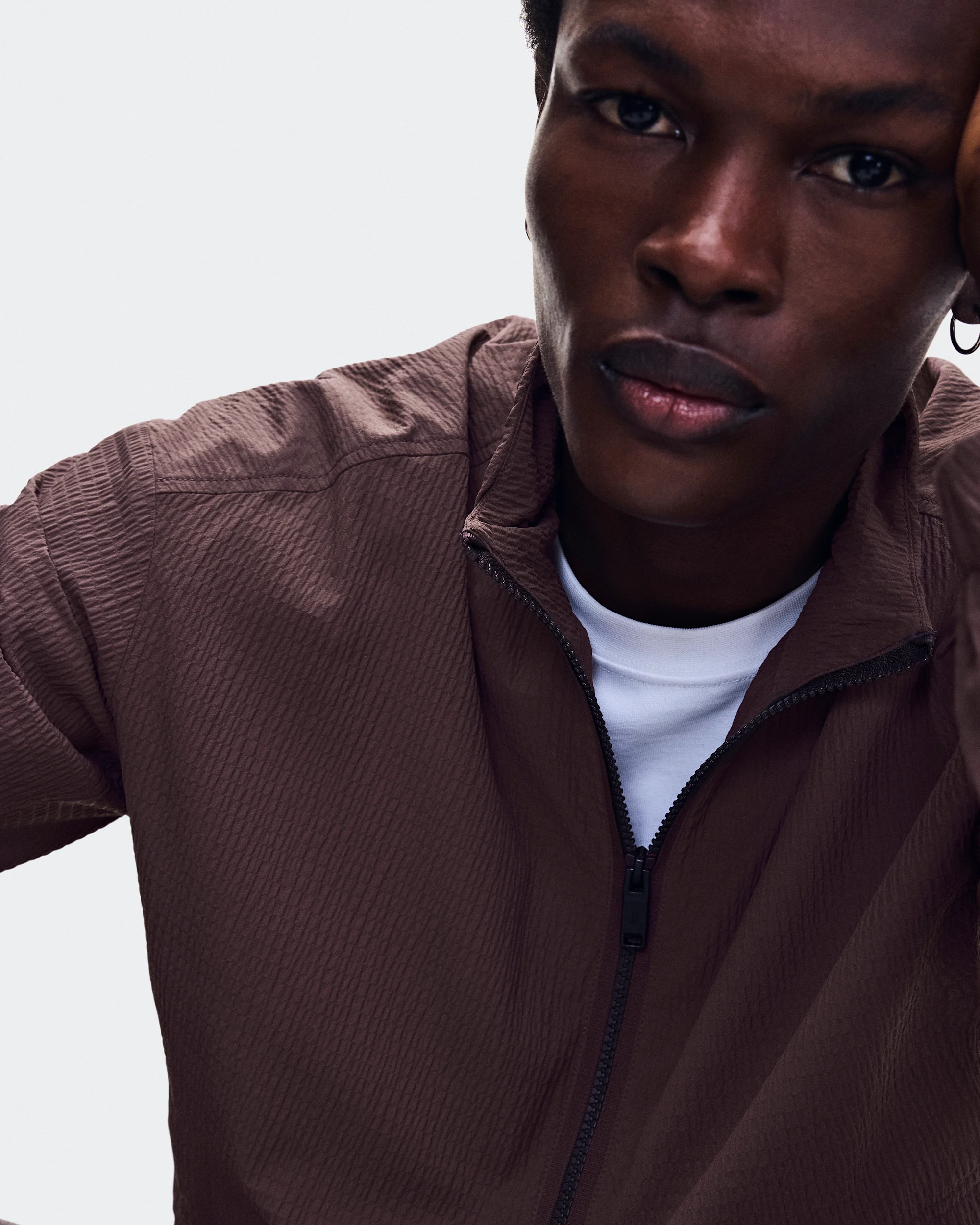 Men's Courtside 1/2 Zip Eaze Mulberry - thumbnail 7