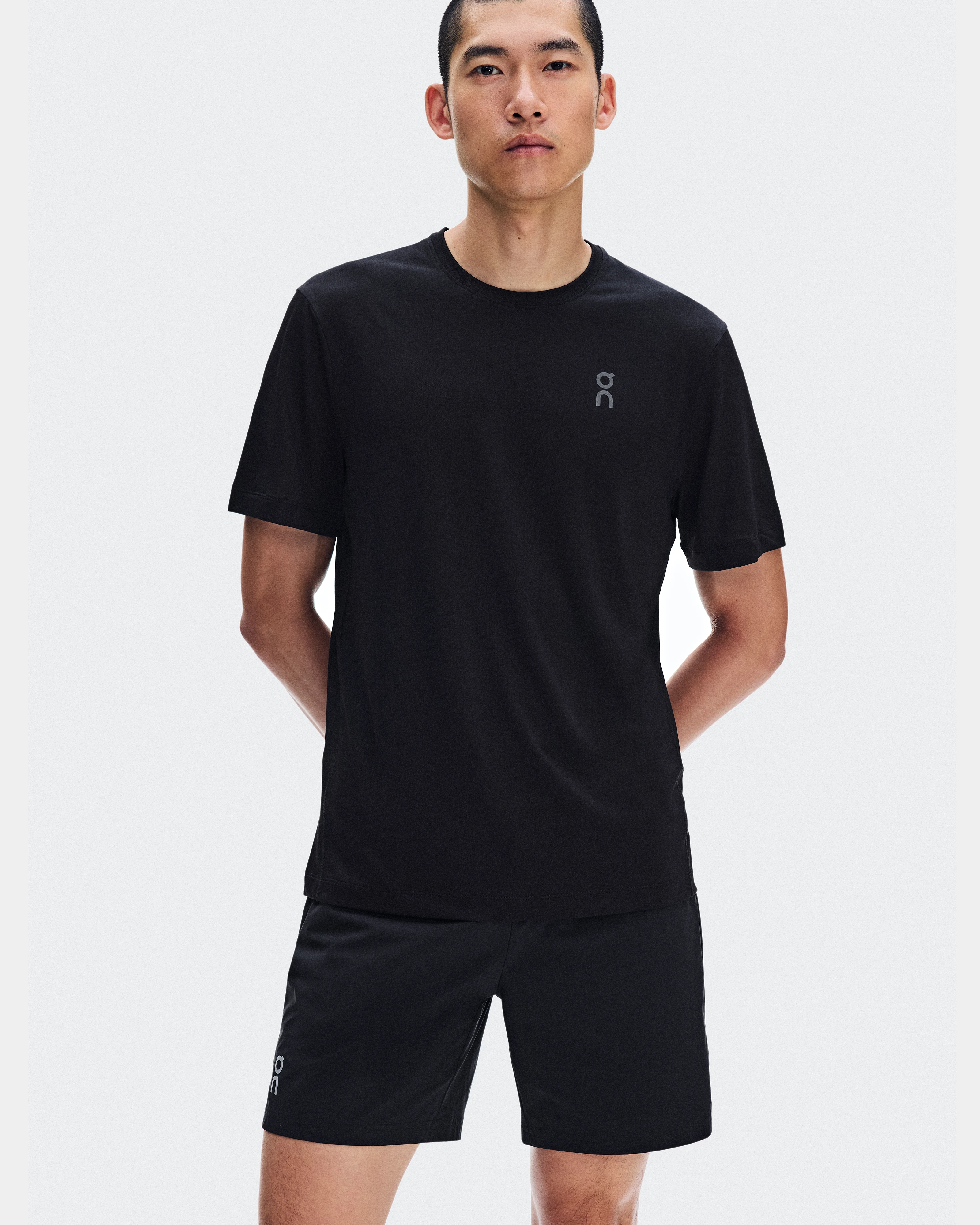 On Core-T Grid Black Hombre Camisetas