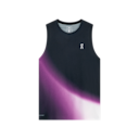 Court Tank Top Swing in Black/Cassis