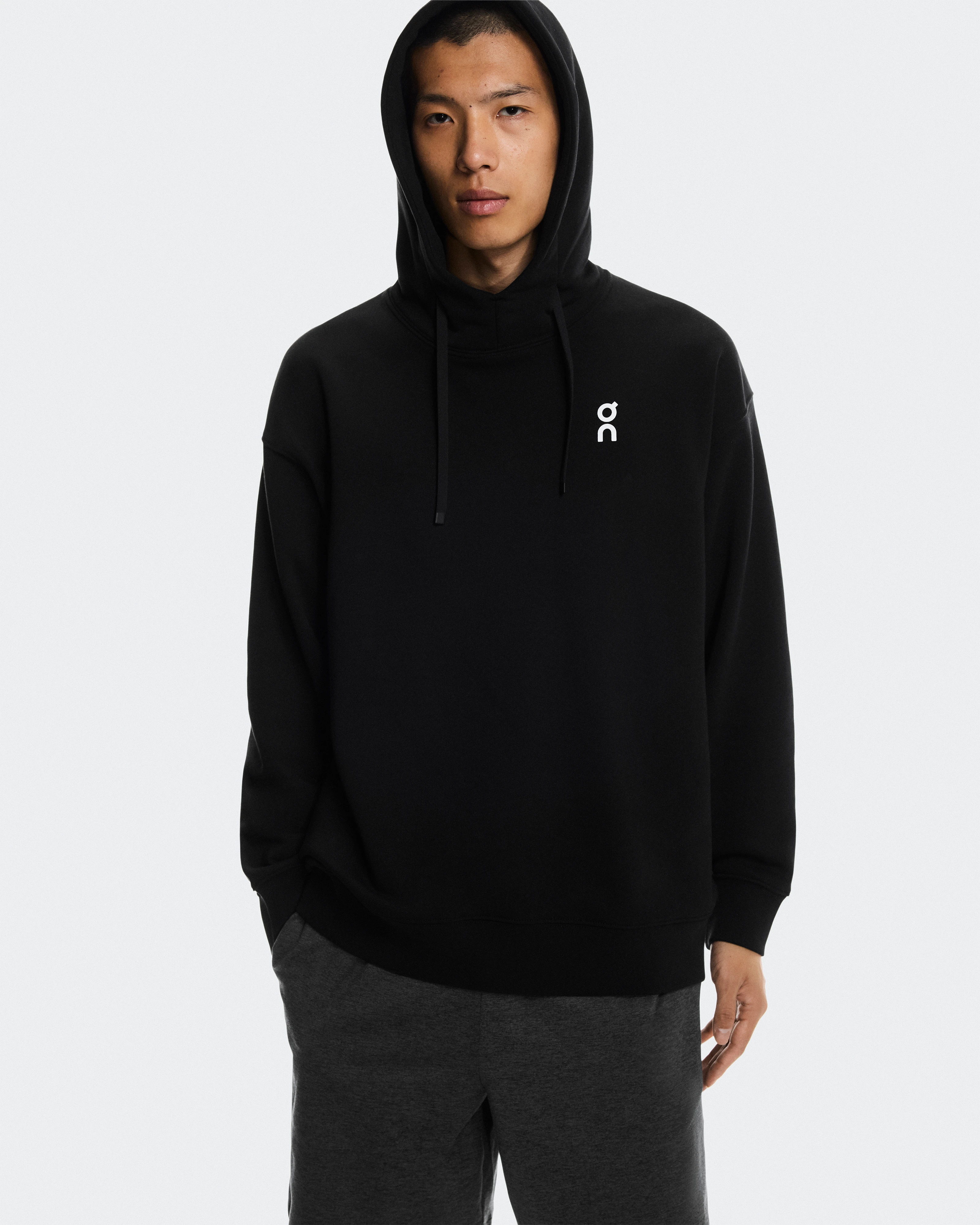 On Club Hoodie Smash Black & Orchid Herren Hoodies & Sweatshirts