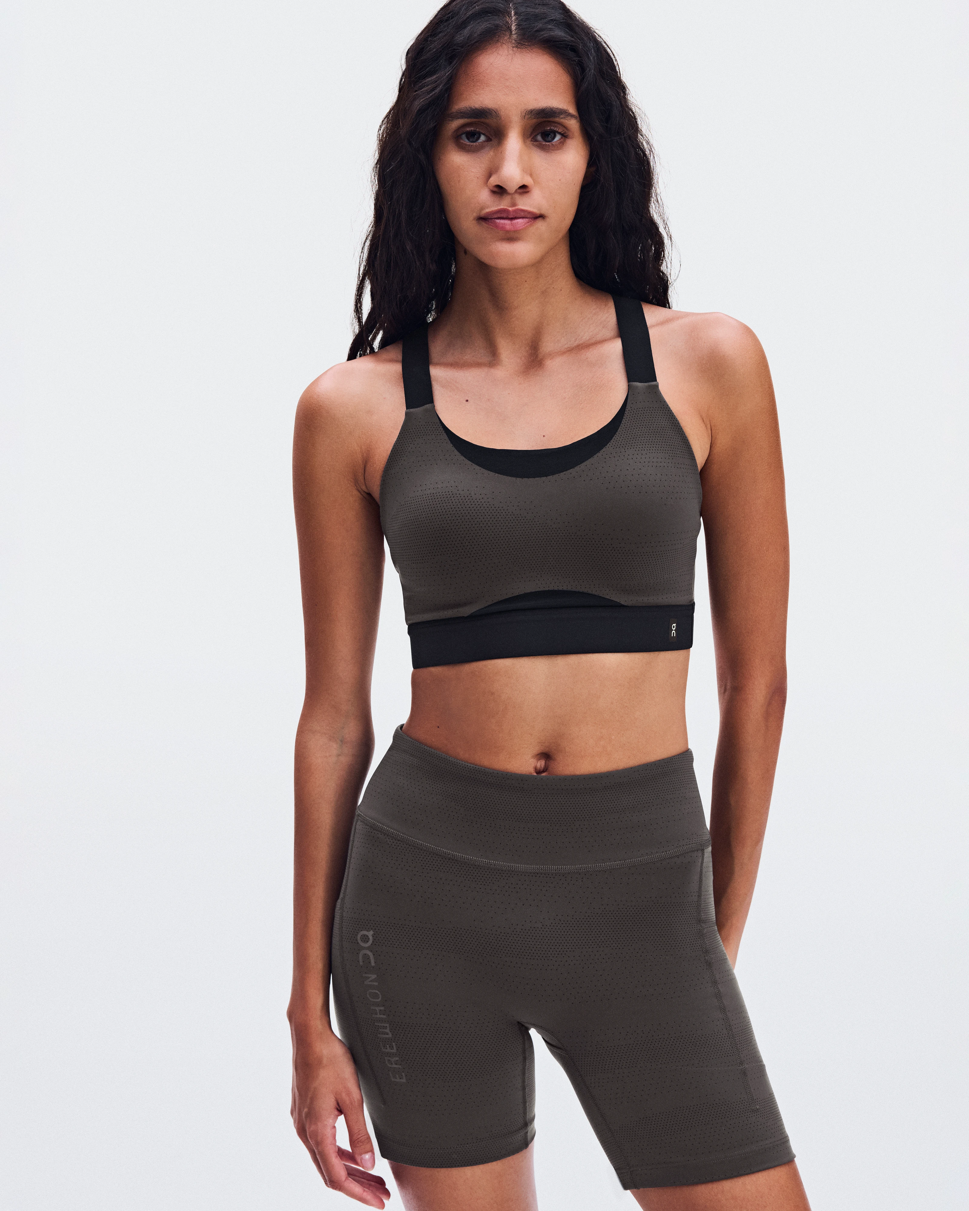 On Short Tights Erewhon Espresso & Black Women Tights