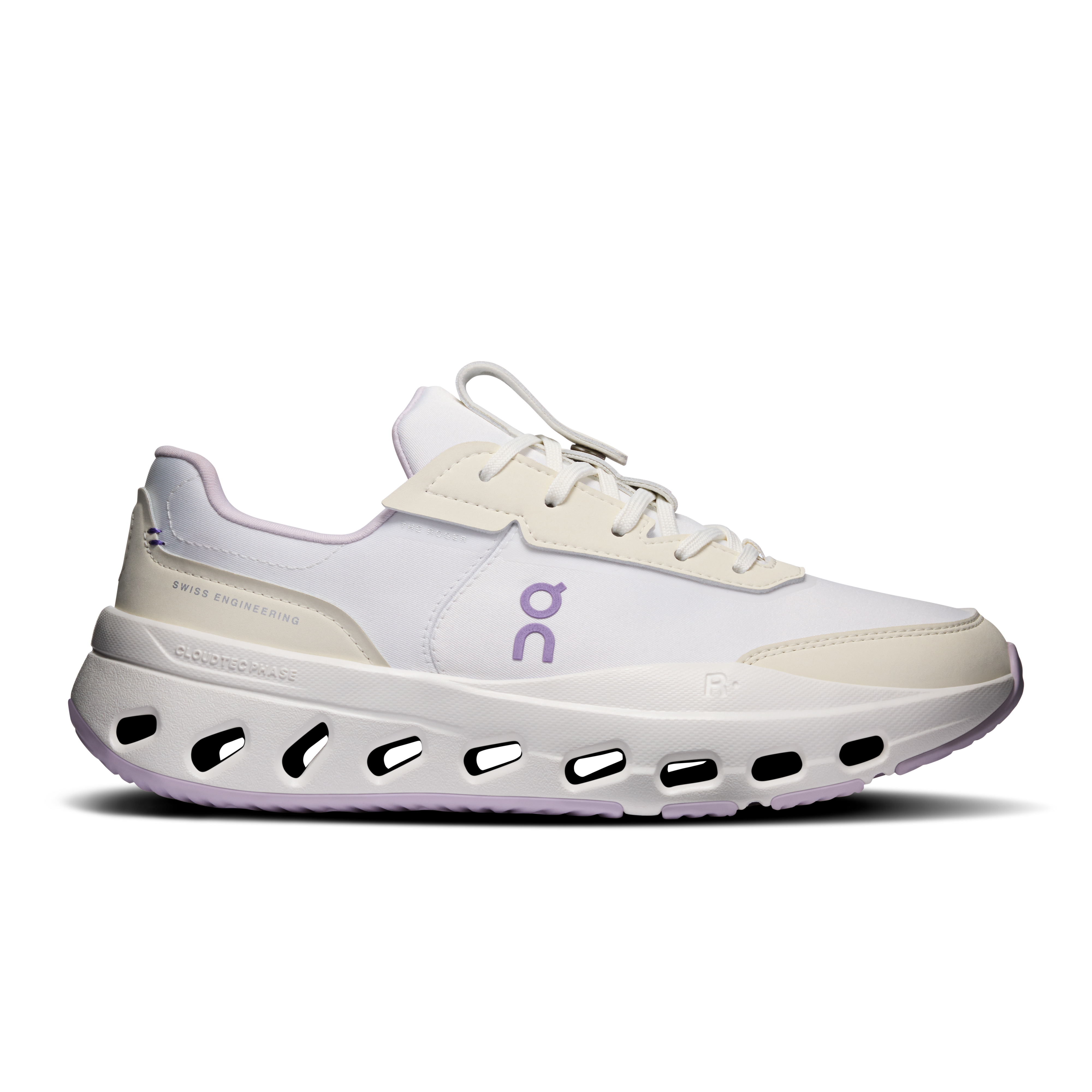 On THE ROGER Wildcard Ivory & Orchid Women Tennis Shoes