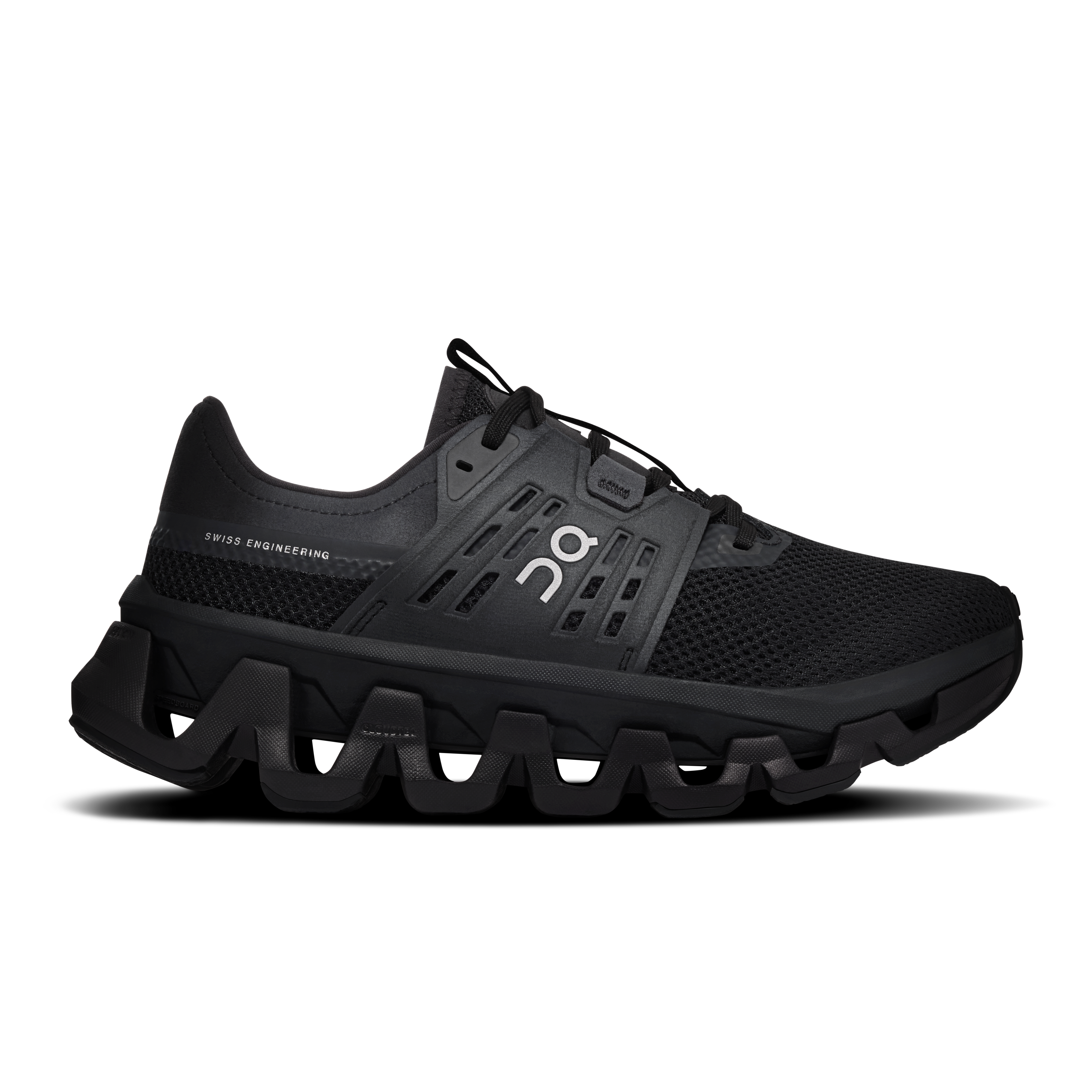 On Cloudswift Amp Black & Silver Femme Active Life Chaussures