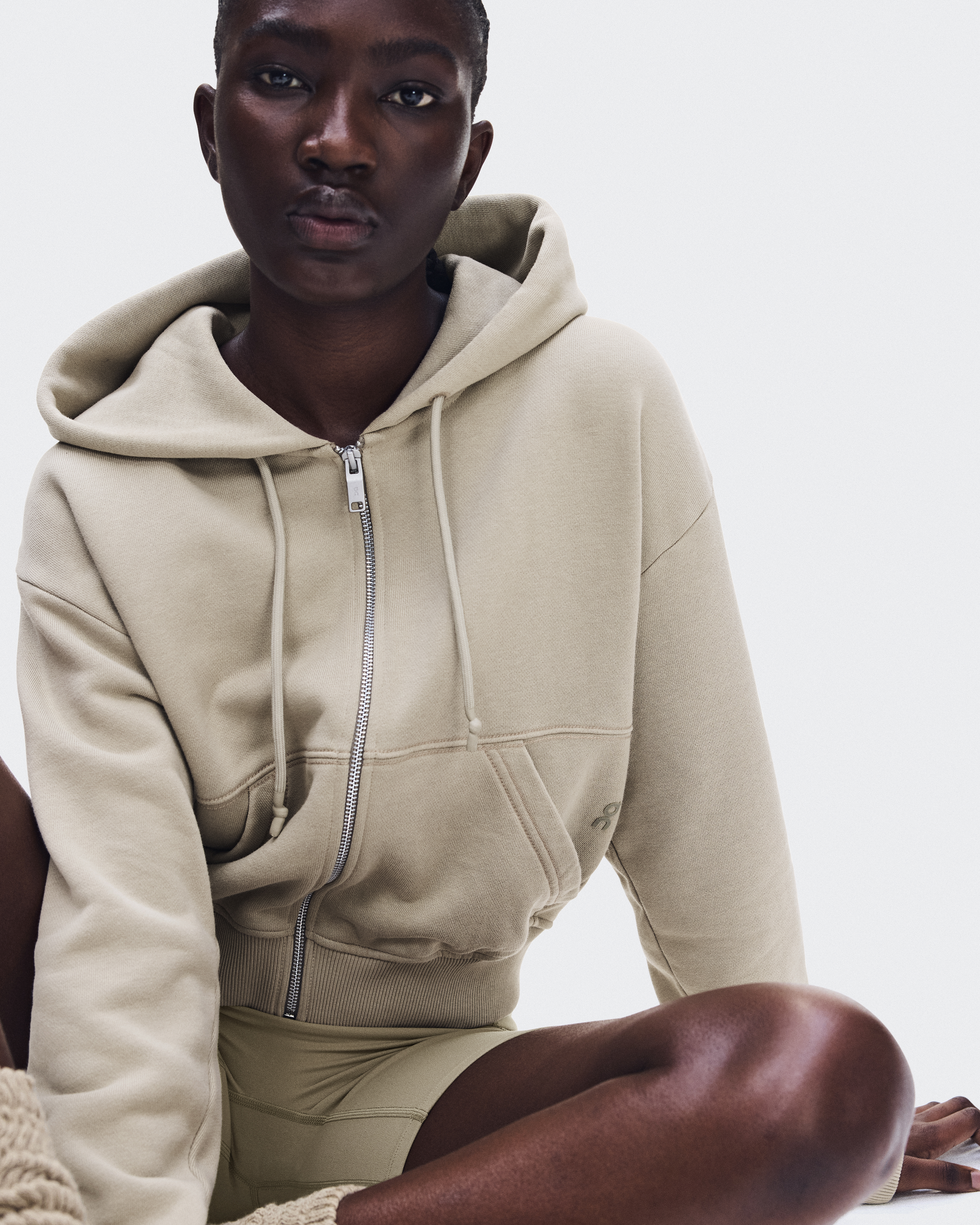 Women's Club Collective Full Zip Hoodie FKA | Beige | On Monaco