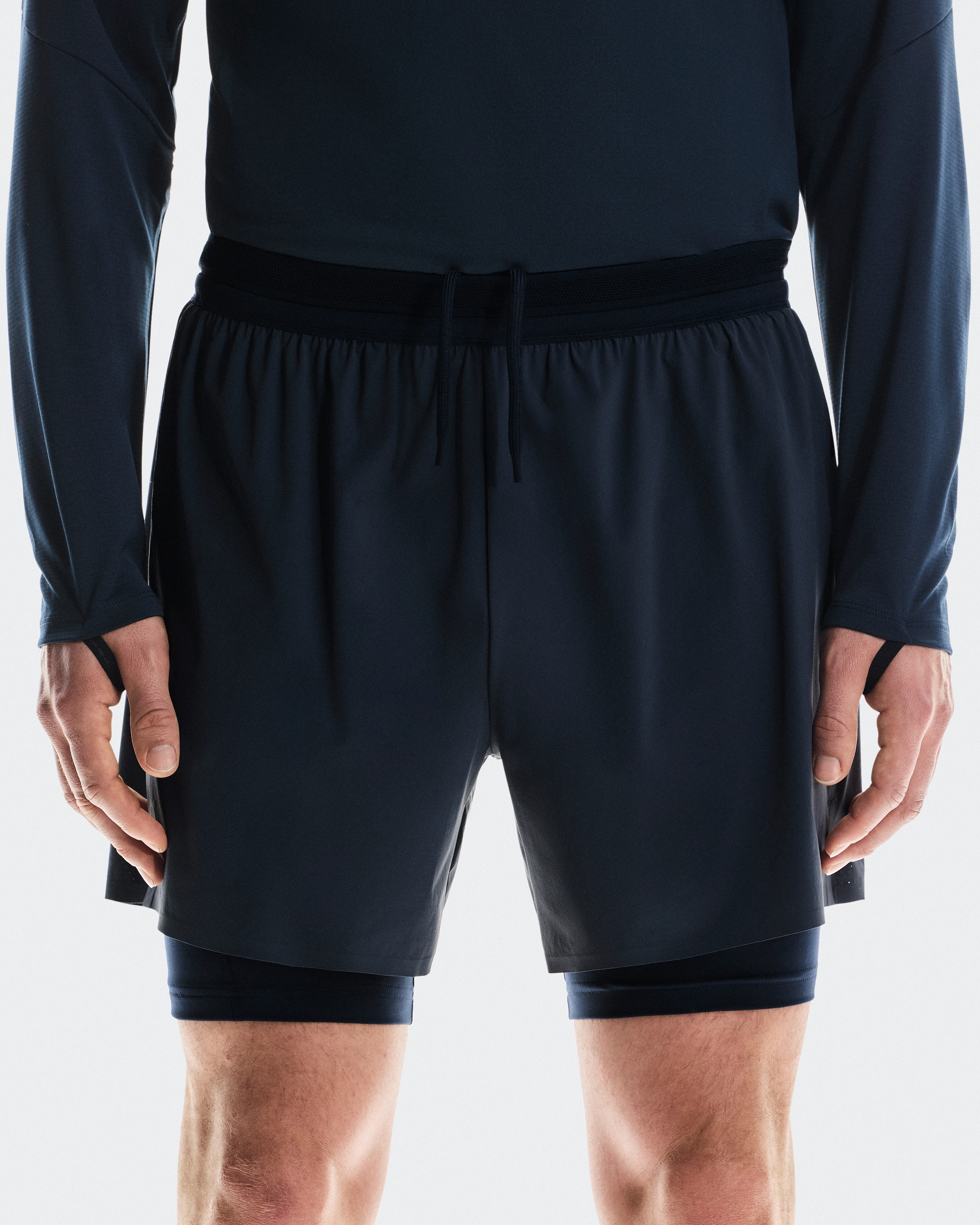 On 5" Performance 2/1 Shorts Navy & Navy Men Shorts