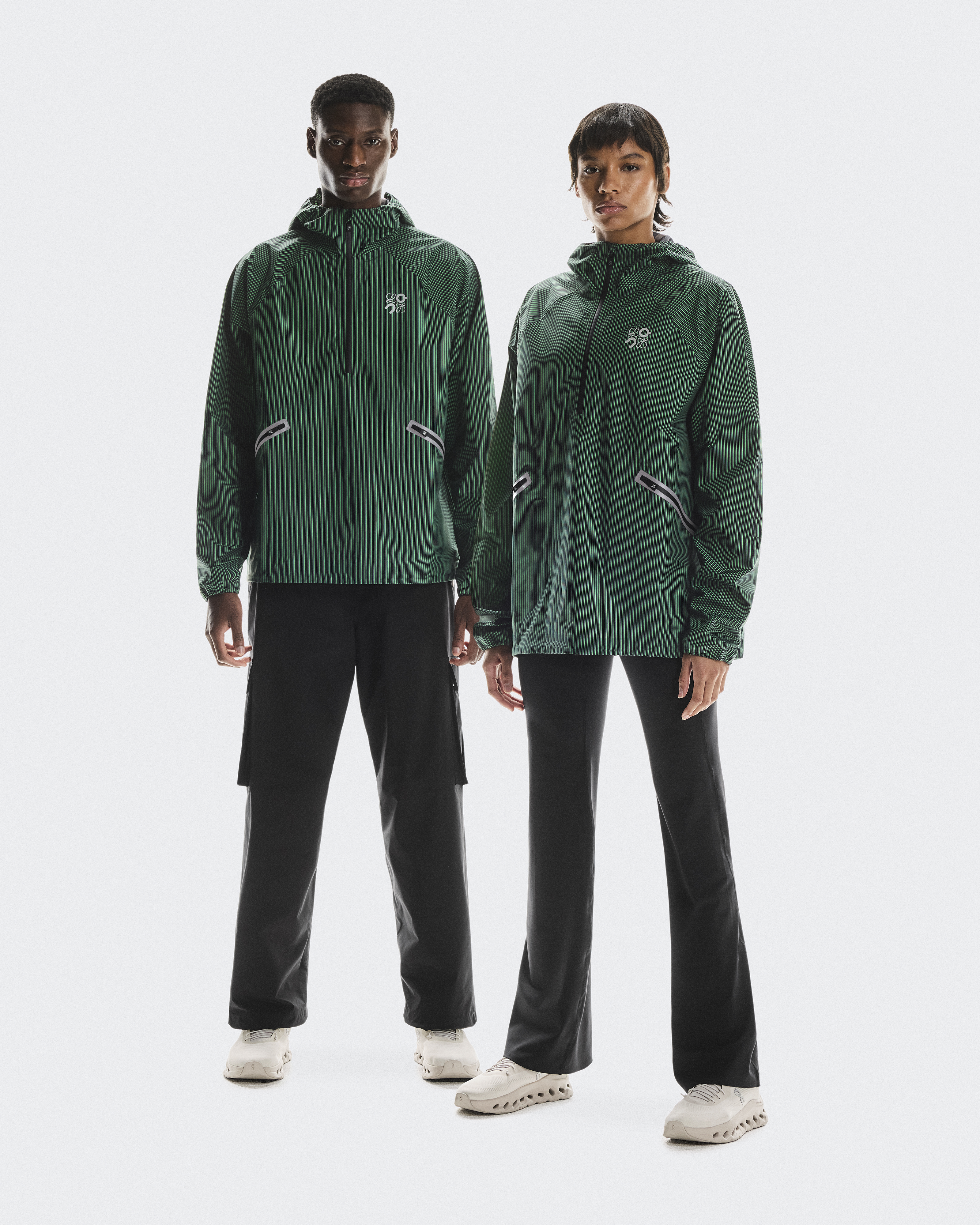 On Storm Anorak LOEWE Chaleco en Green/Black, Talla: 2XL, Polyester