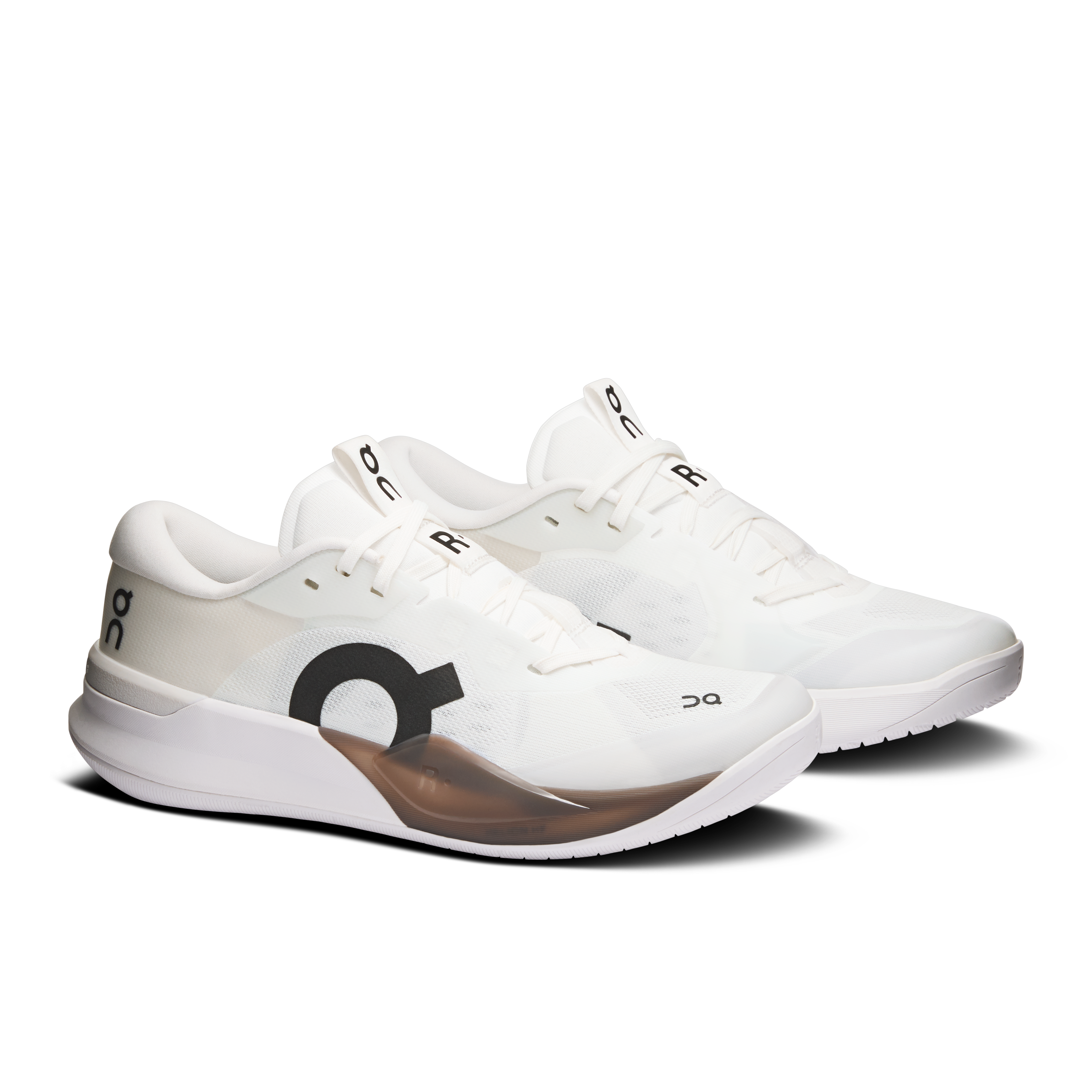 On THE ROGER Pro 3 White & Ash Women Tennis Shoes
