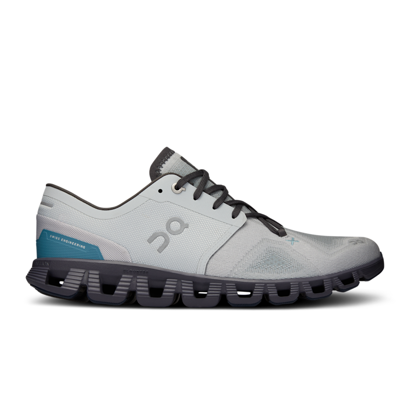 On Cloud X 3 Zapatillas de Running para Asfalto Hombre en Glacier/Iron, Talla: 46