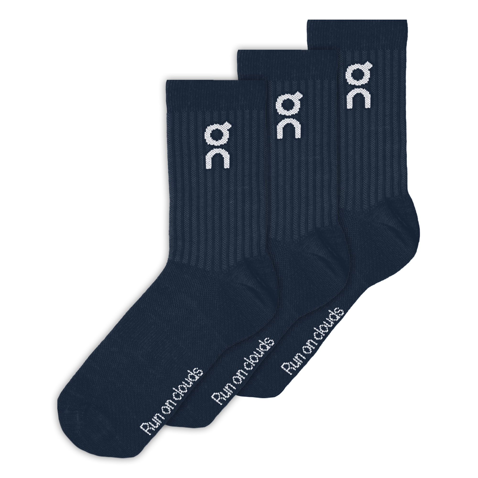 Logo Sock High 3P in Navy