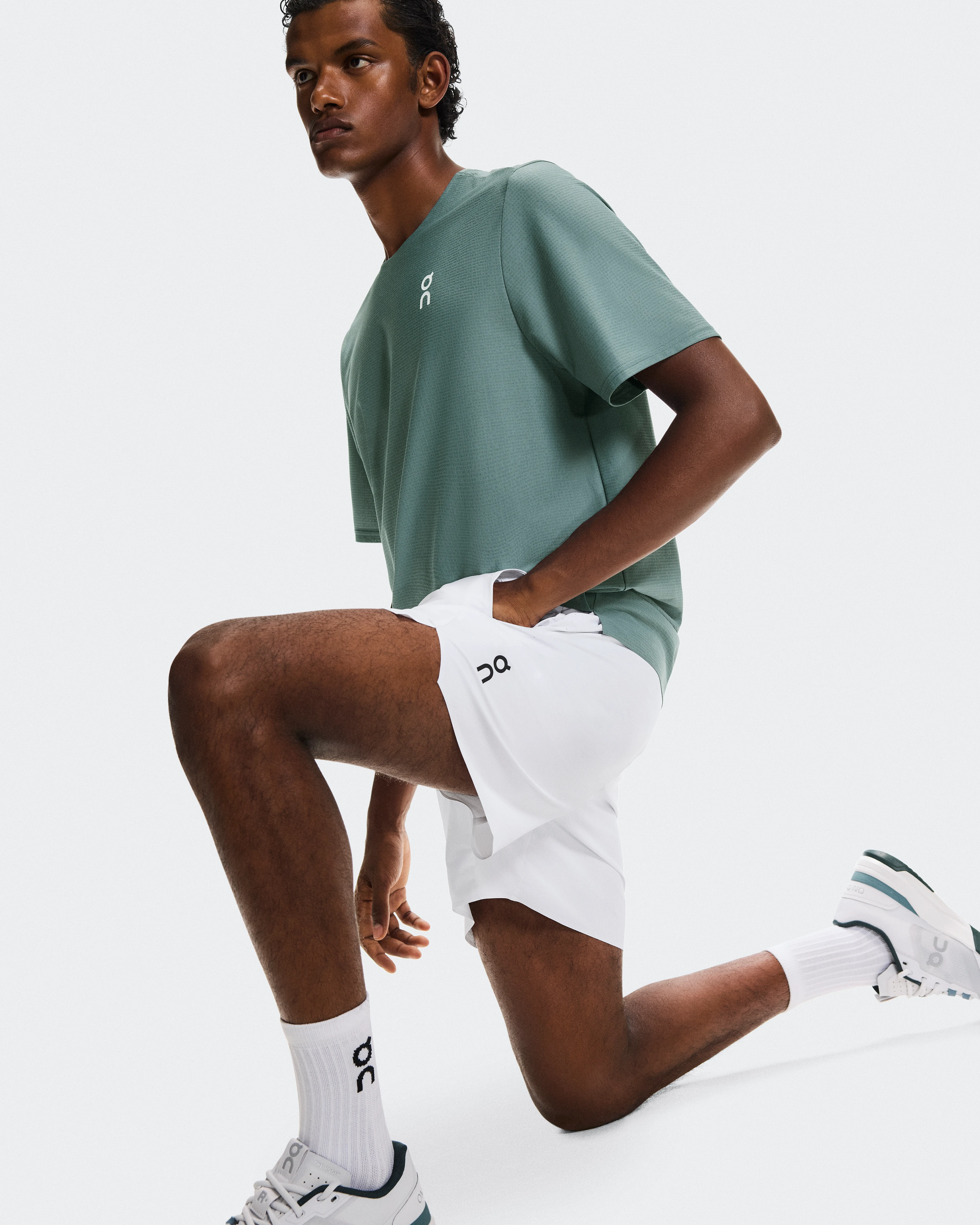 On 5" Court Shorts White Hombre Pantalones cortos