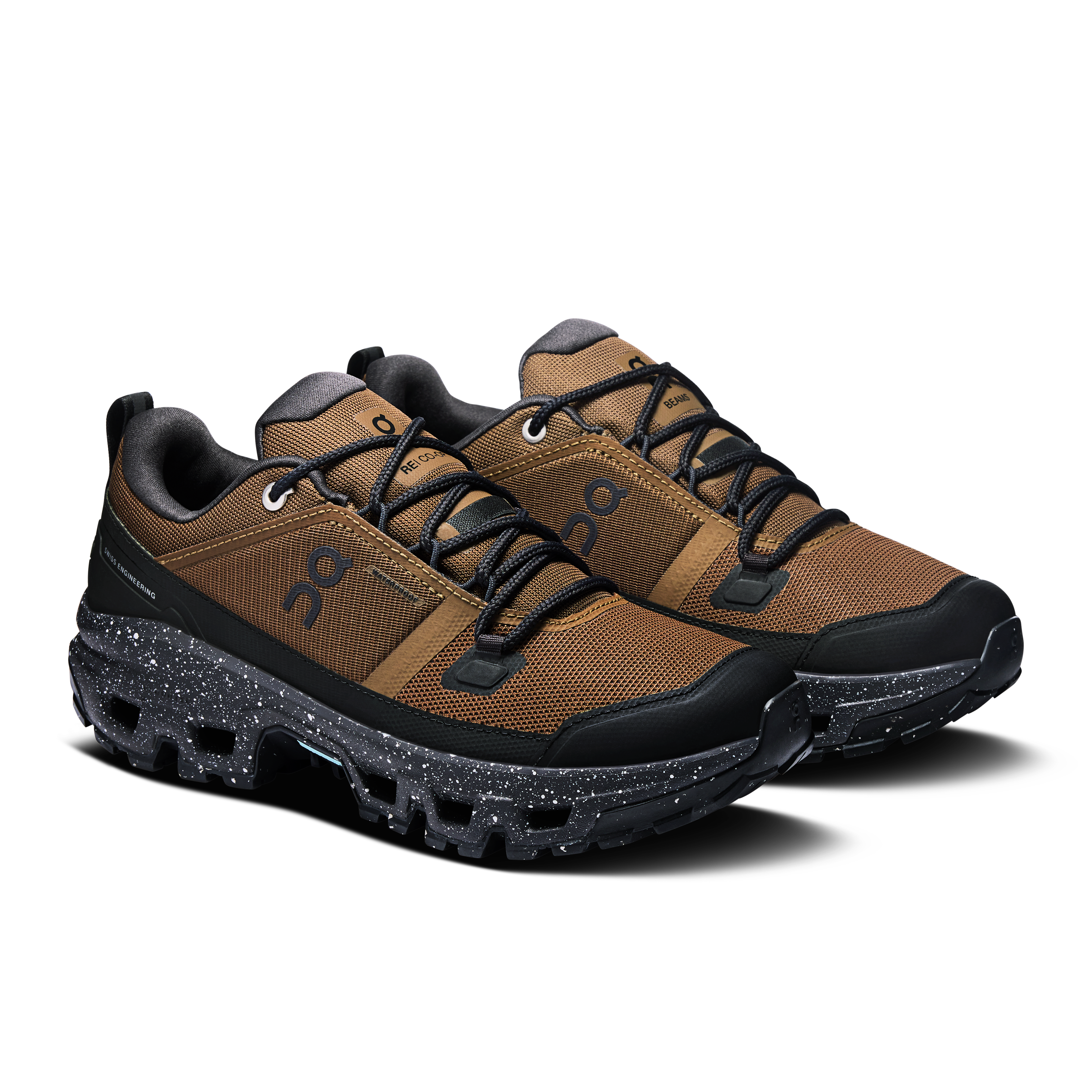 On Cloudrock Low BEAMS REI Earth & Black Women Hiking Shoes