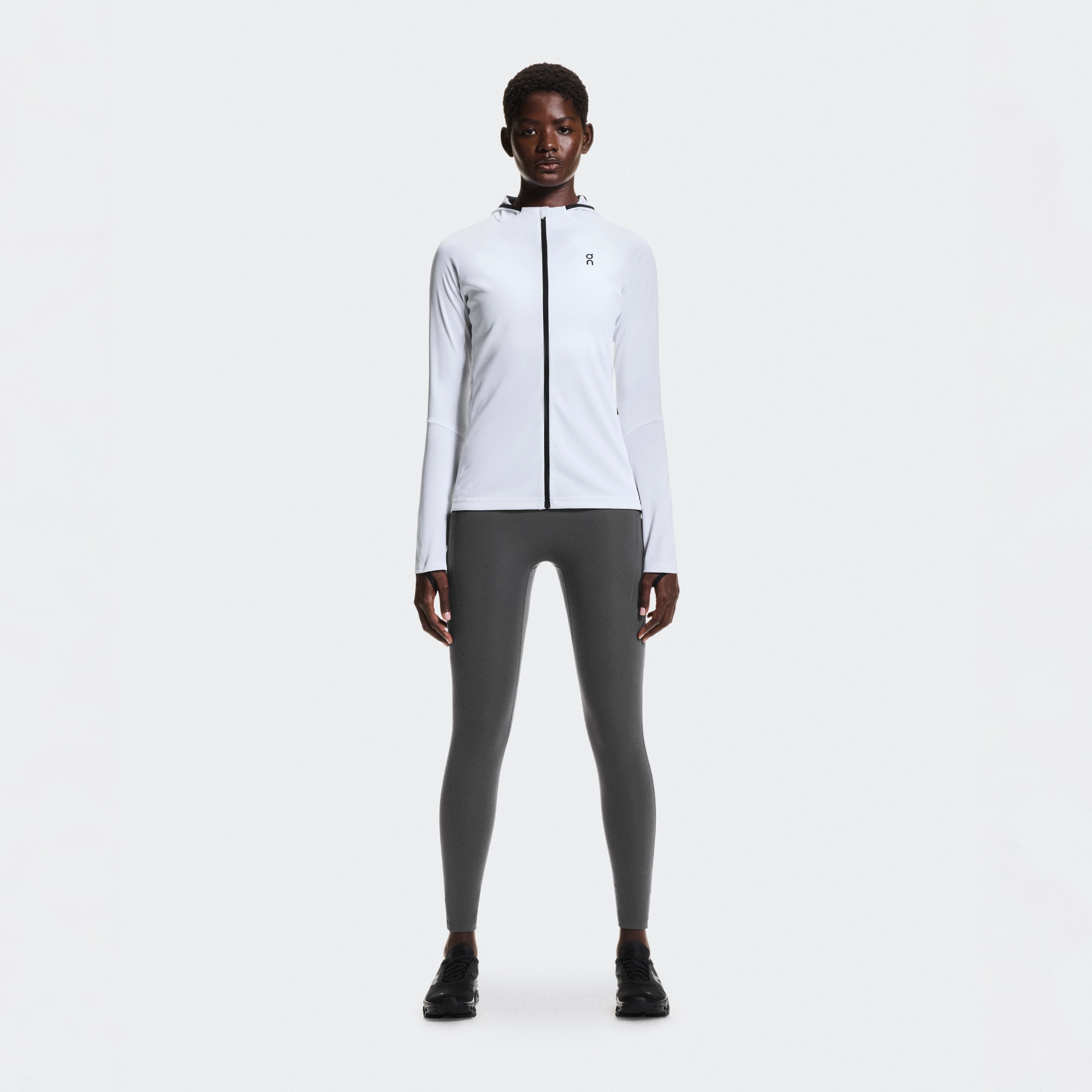 On Performance Tights Winter Grey Women Women – Road running, brushed inside, cold weather Tights