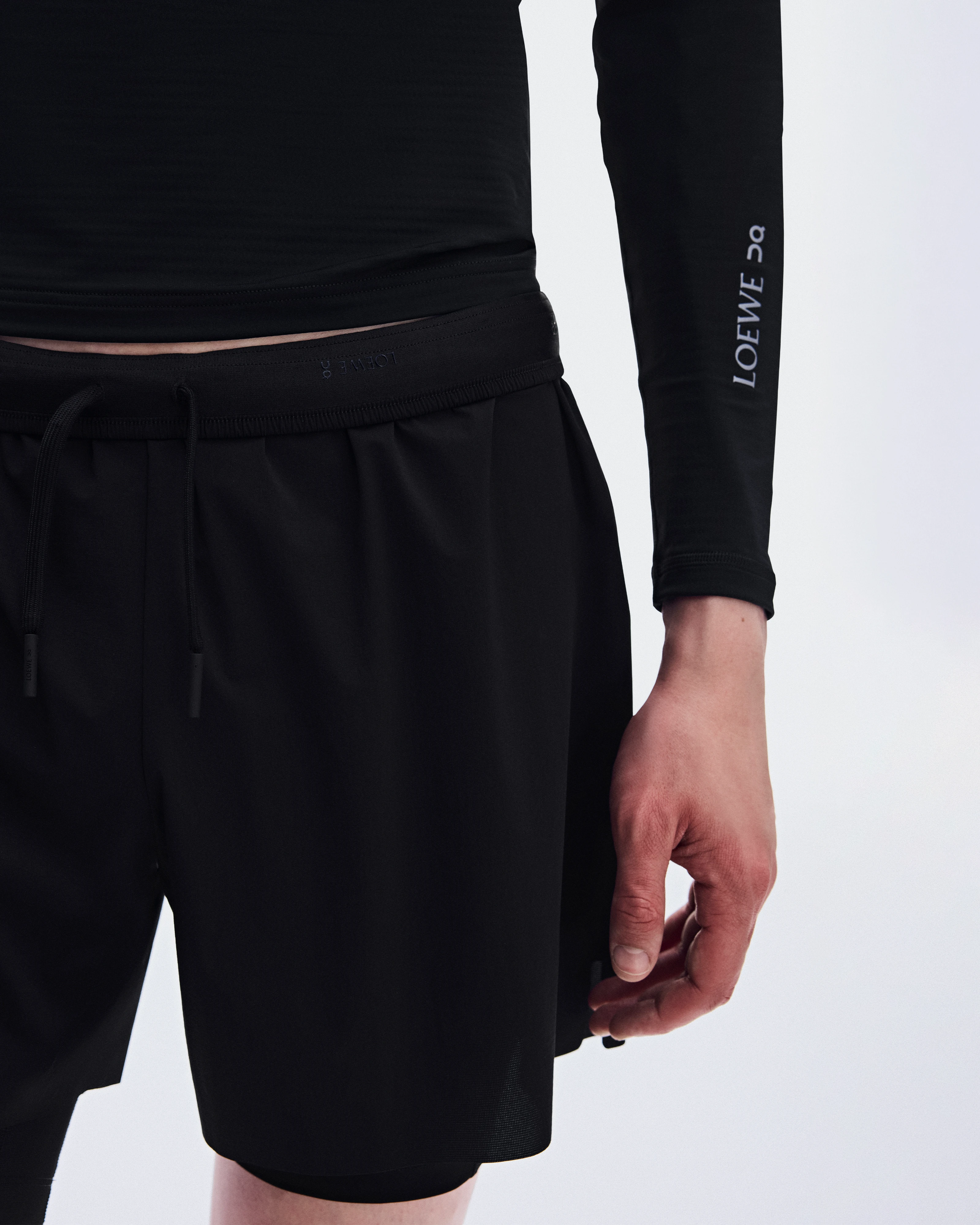 On Shorts LOEWE Black Men Shorts
