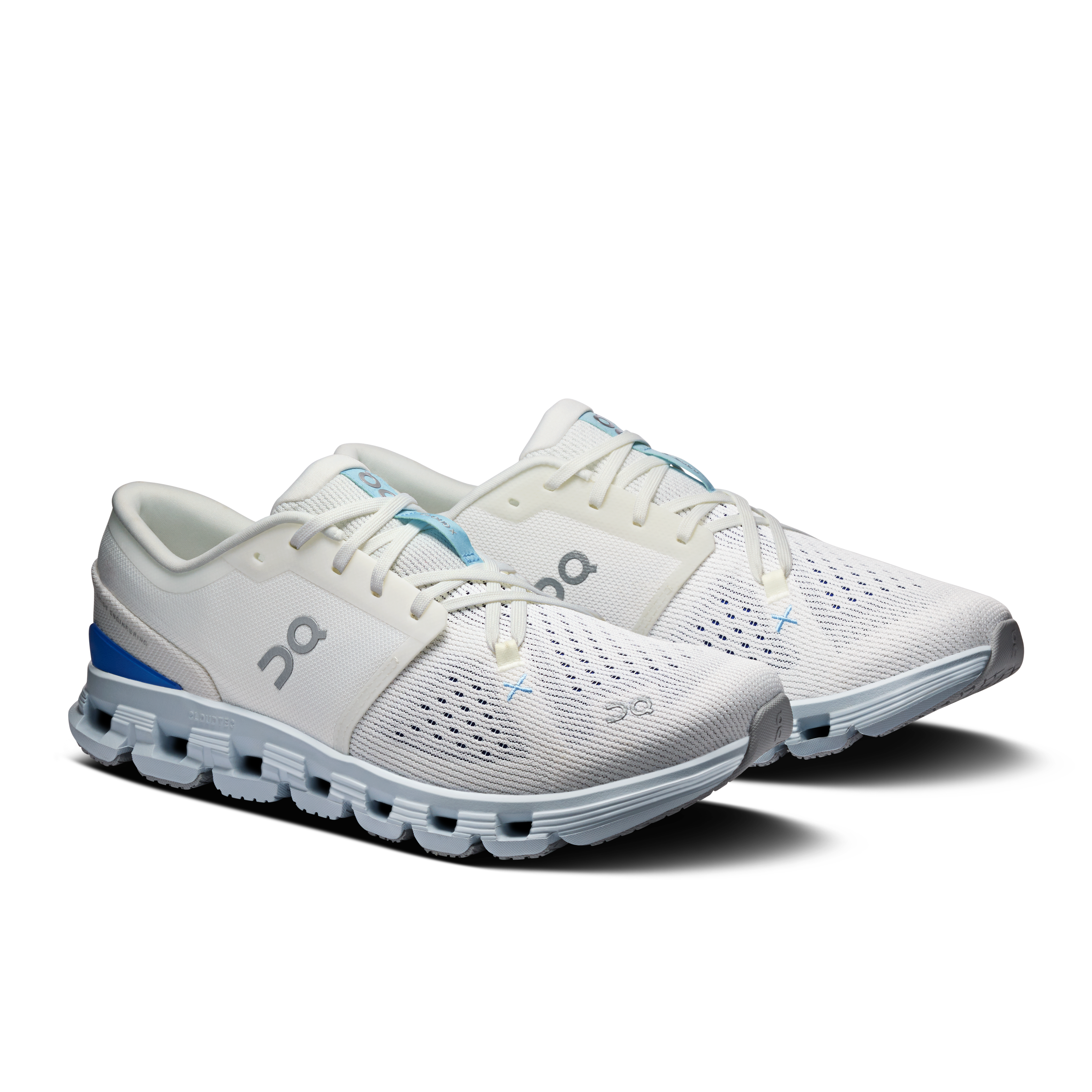 On Cloud X 4 White & Arctic Hombre training_shoes Calzado