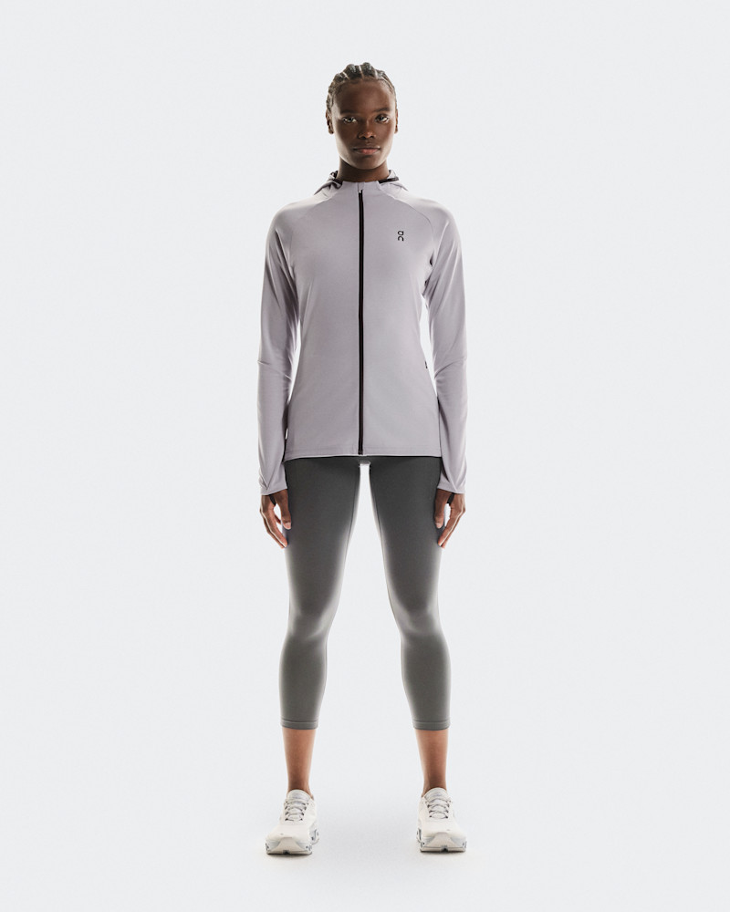 On Women's Climate Zip Hoodie in Lilac, Size: Small, Polyester/Polyamide