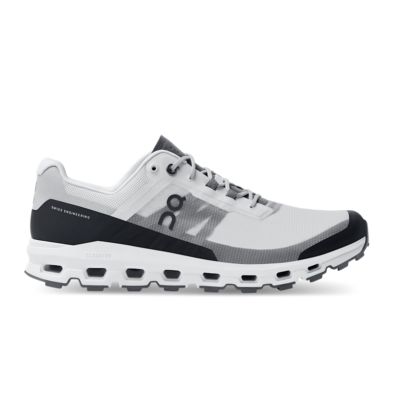 On Men's Cloudvista Trail Running Shoe in Glacier/Black, Size: 40