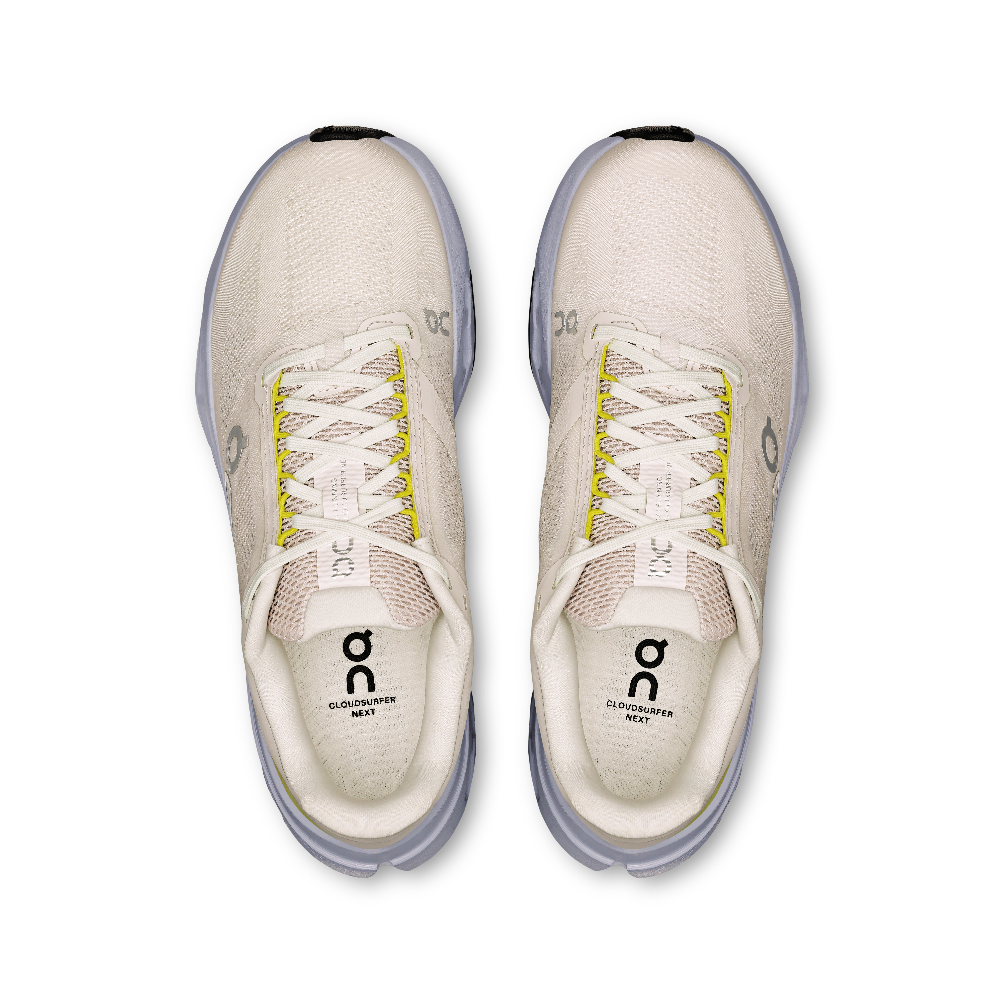 On Cloudsurfer Next Ivory & Nimbus Damen Strassenlauf Schuhe