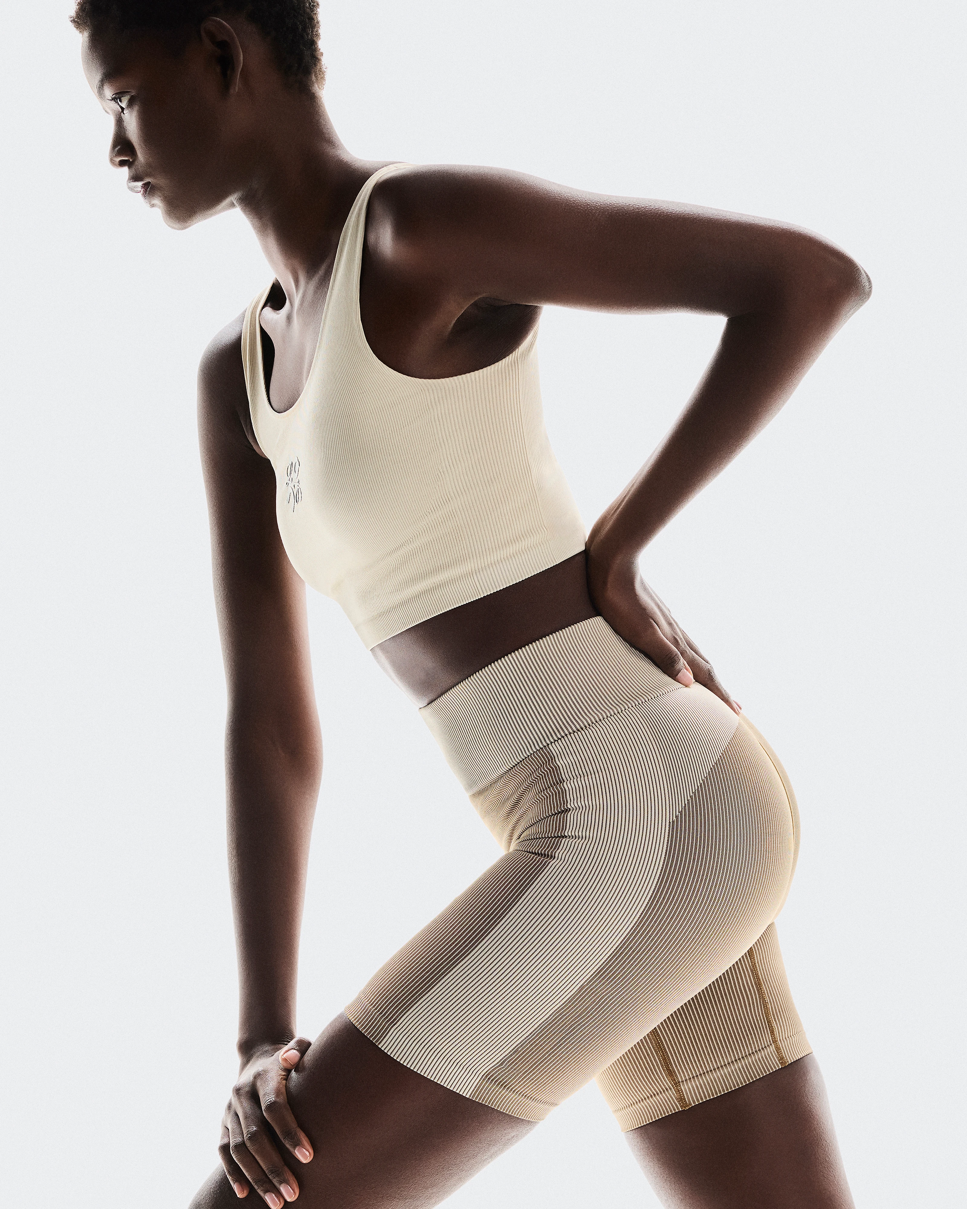 On Seamless Shorts LOEWE Ivory Women Shorts