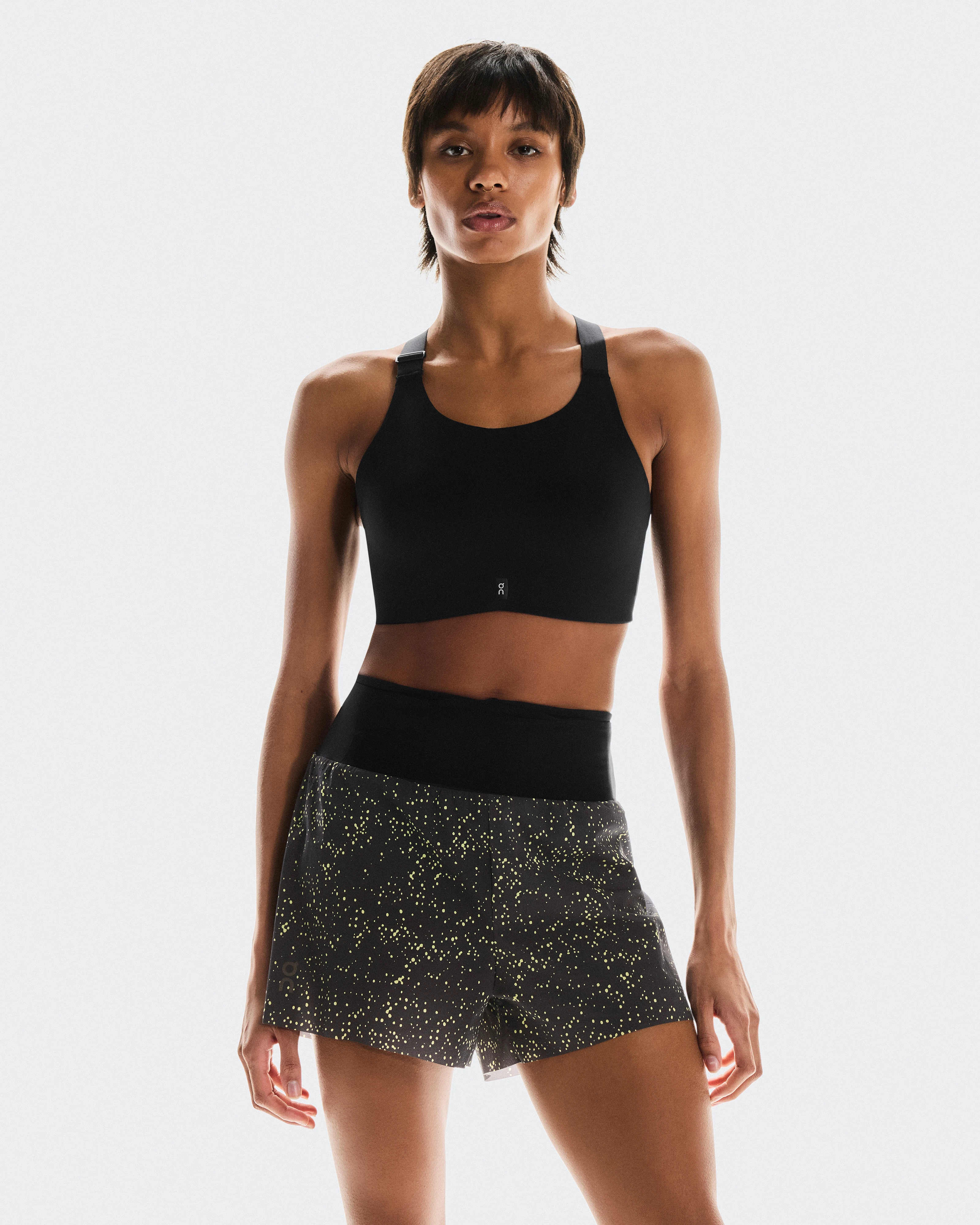 On Ultra Shorts Iron & Lime Women Shorts