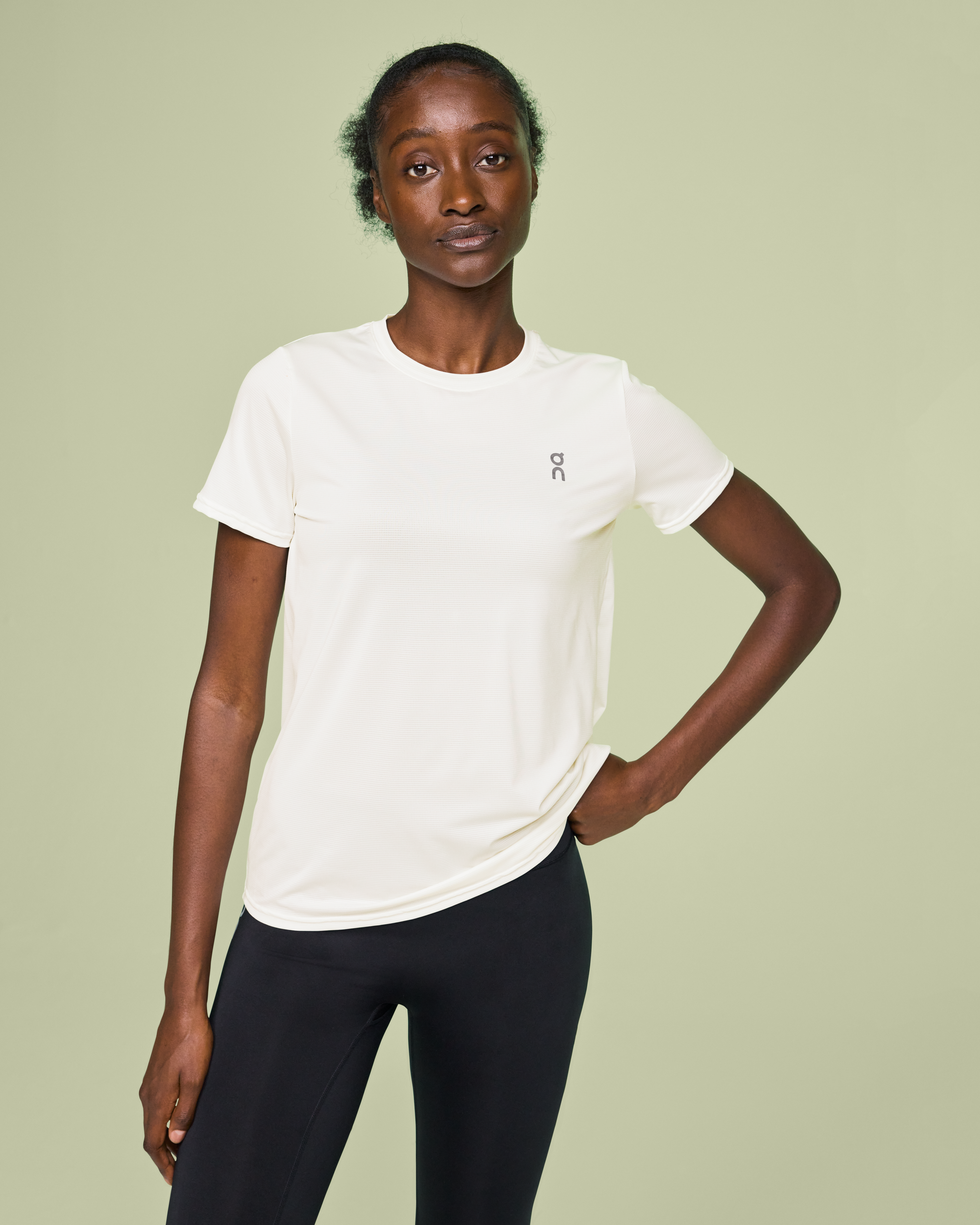 On Women's Core-T, Small, Undyed-White