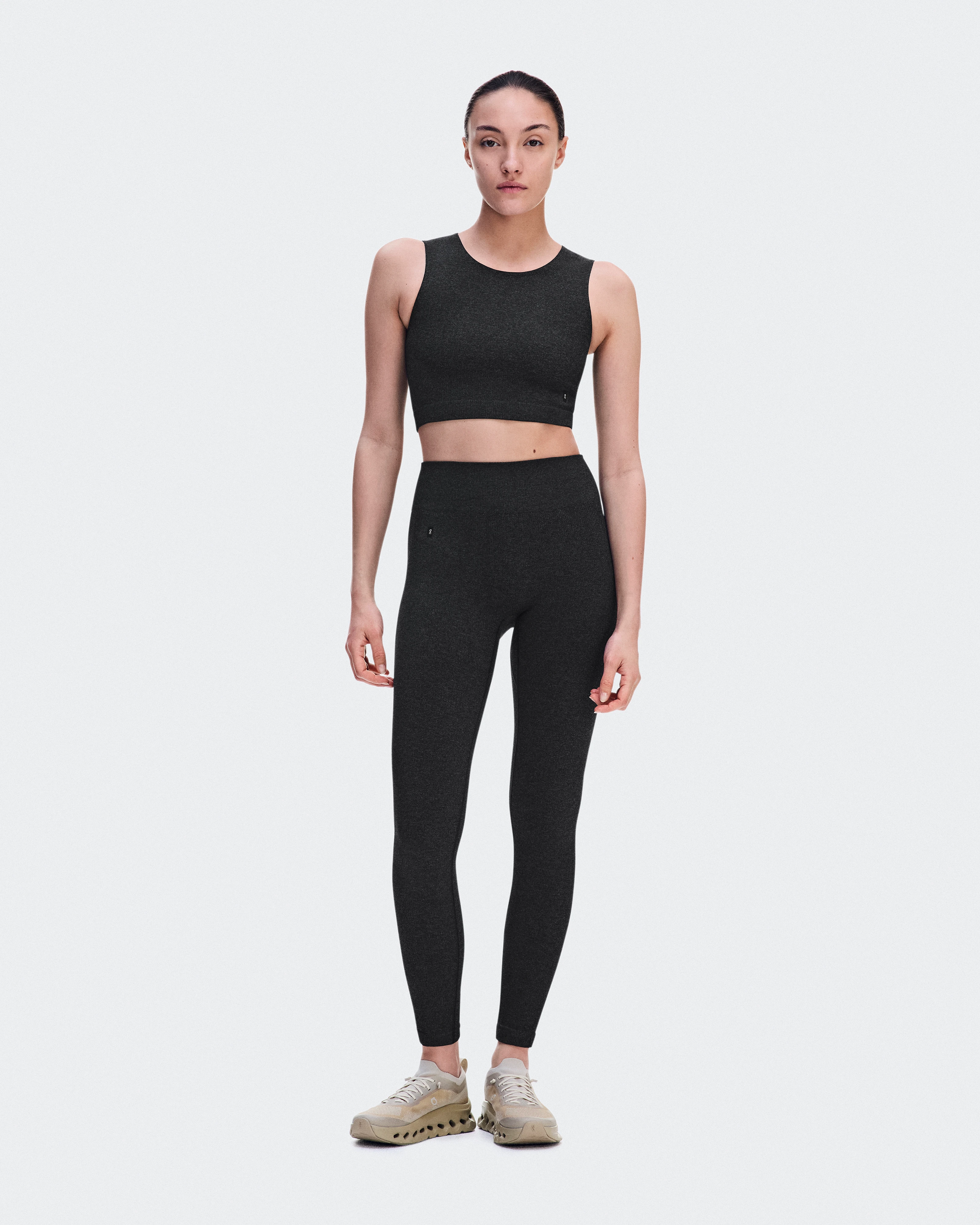On Studio Knit Crop Ember Heather Femme Hauts et t-shirts