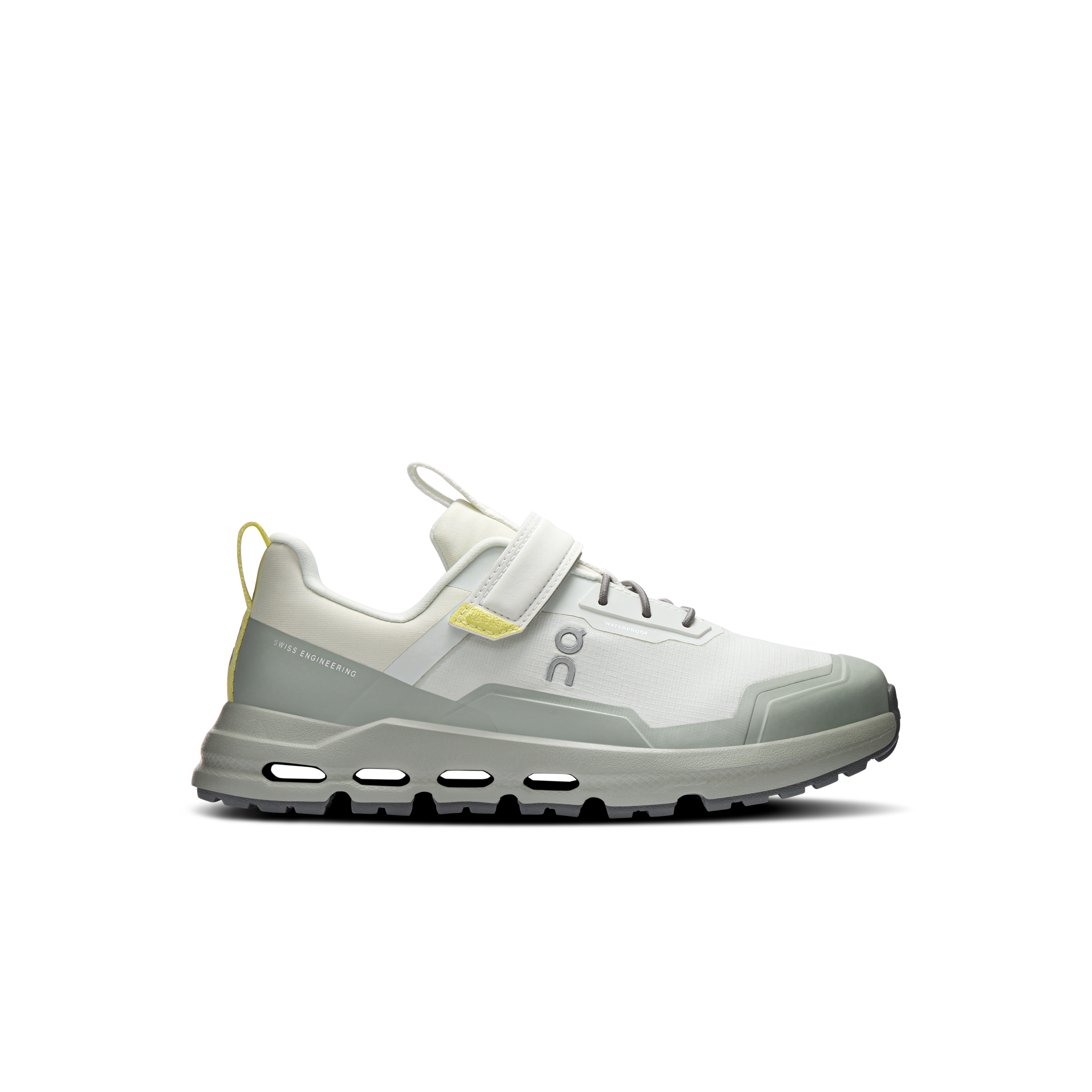 On Cloudhero Waterproof ブルー イエロー キッズ キッズ – アウトドア 防水 4～8歳 シューズ