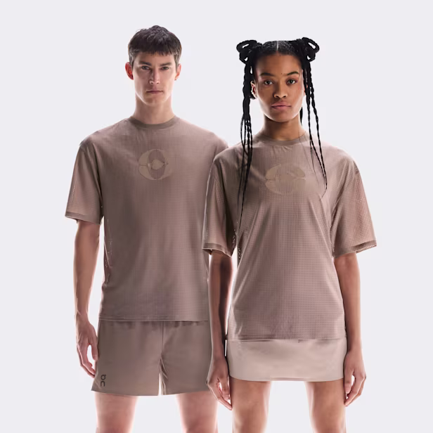Cut-Out T FKA Short-Sleeve Shirt in Cinder