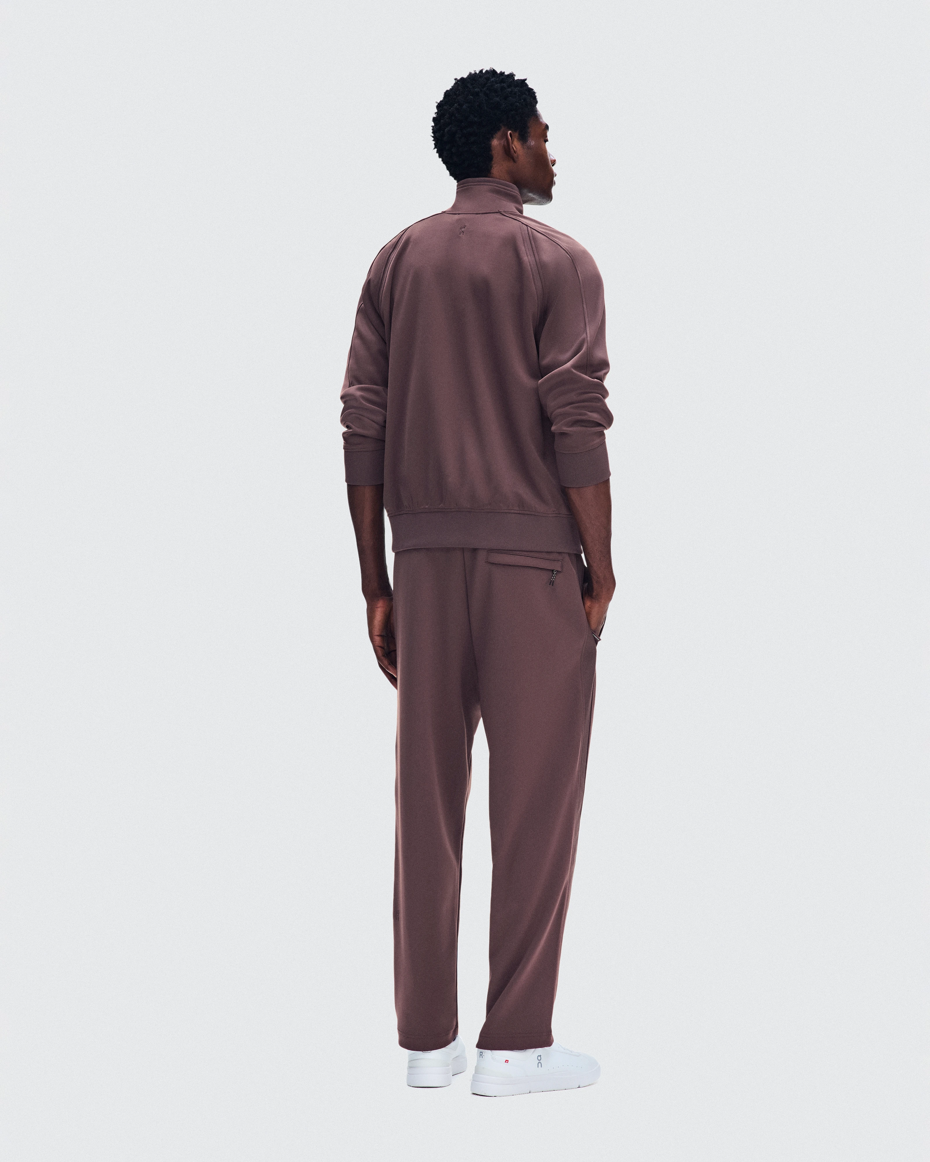On Courtside Full-Zip Mulberry Men Jackets