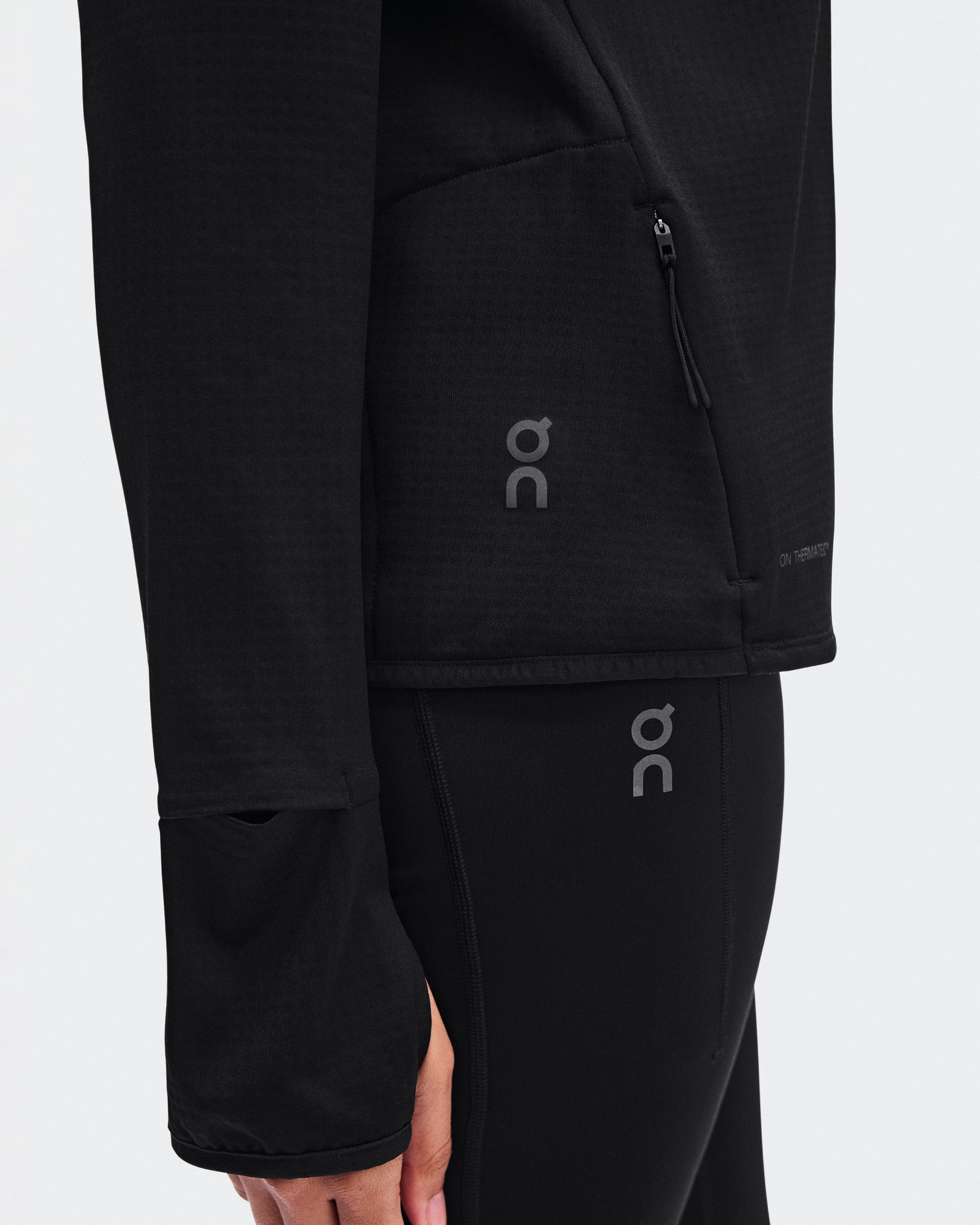 On Climate Zip Hoodie Black Women Hoodies and sweatshirts